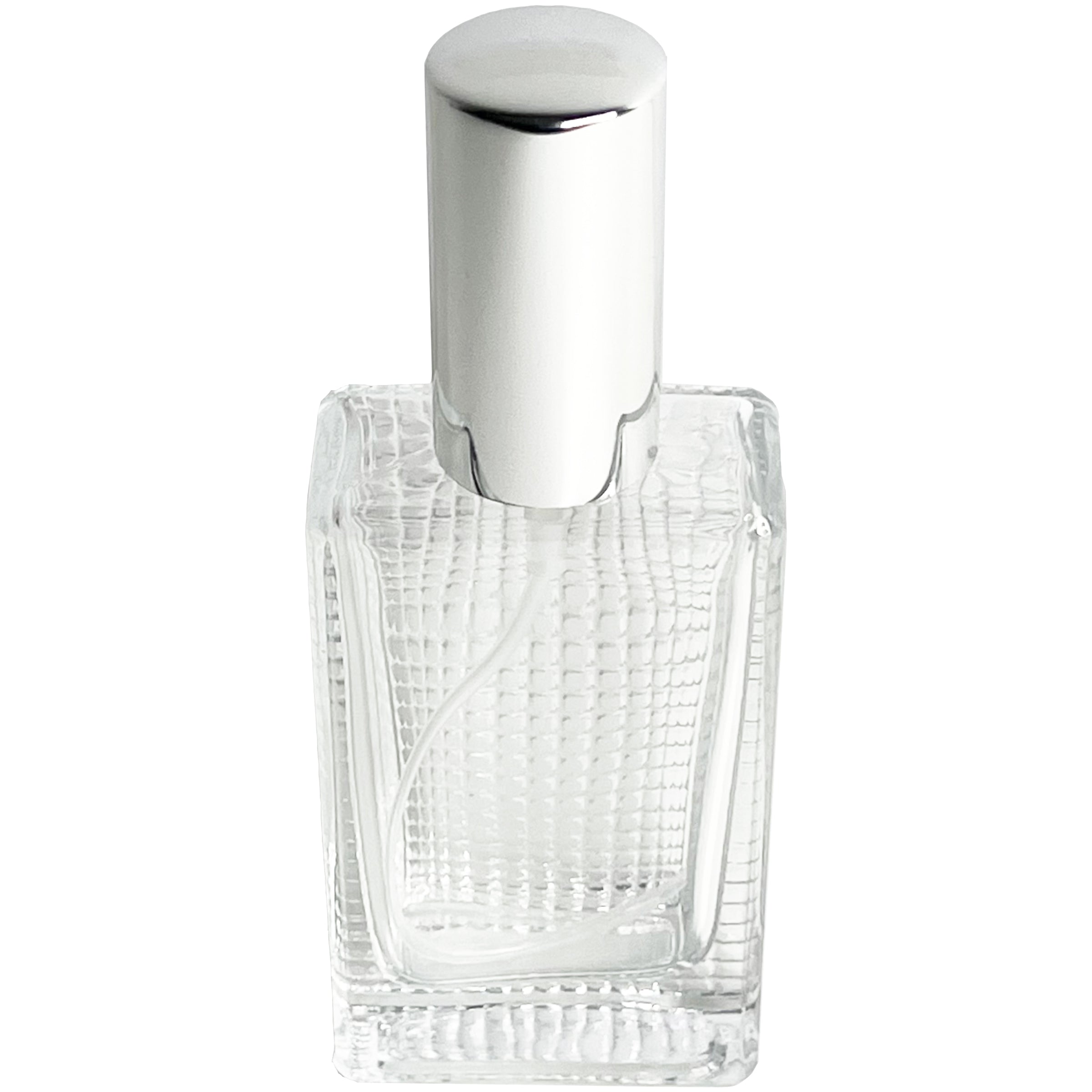 50ml 1.7oz grid glass perfume spray bottles