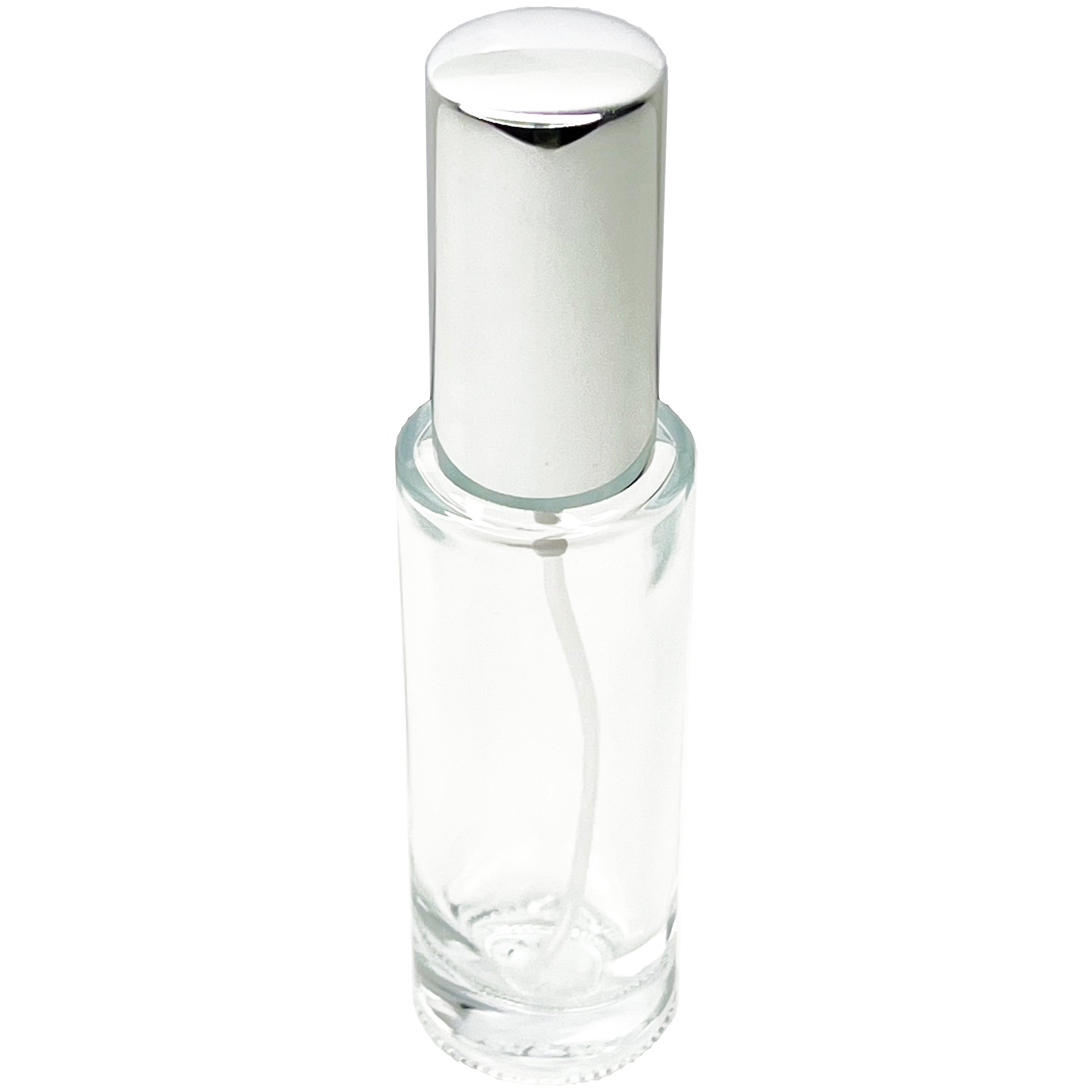 30ml 1oz thick glass cylinder perfume bottles 18mm sprayer