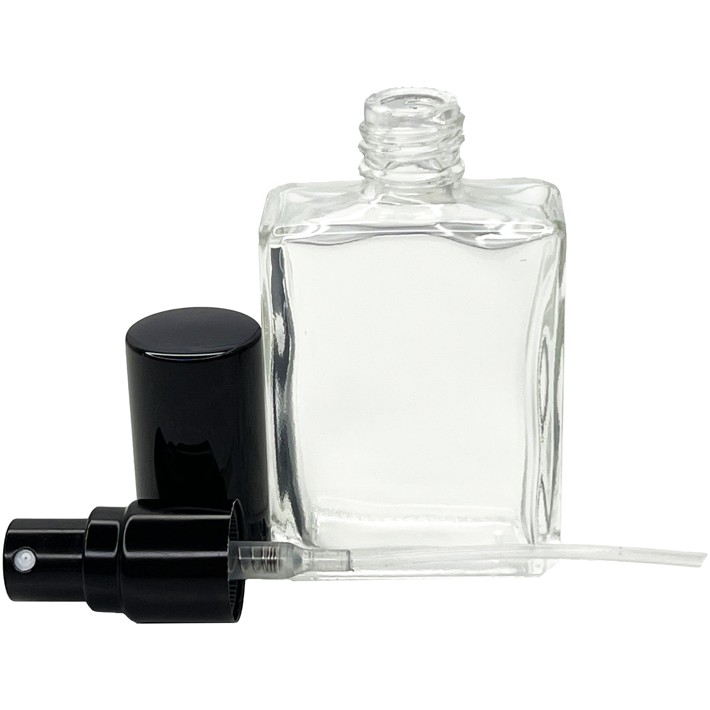 15ml 0.5oz Square Perfume Glass Spray Bottles Atomizers
