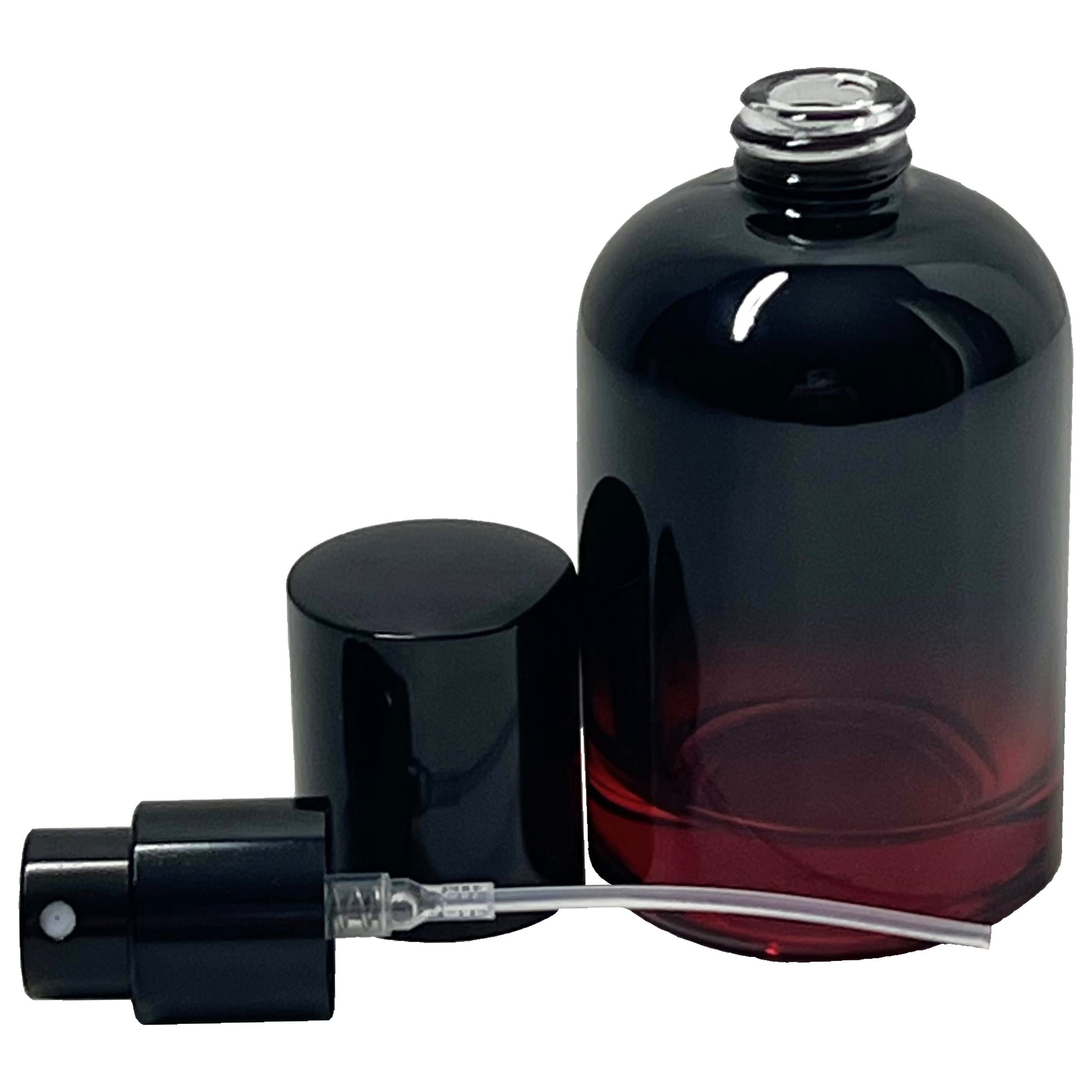 30ml 1oz Boston Round 6 colors Gradient Black perfume spray bottles