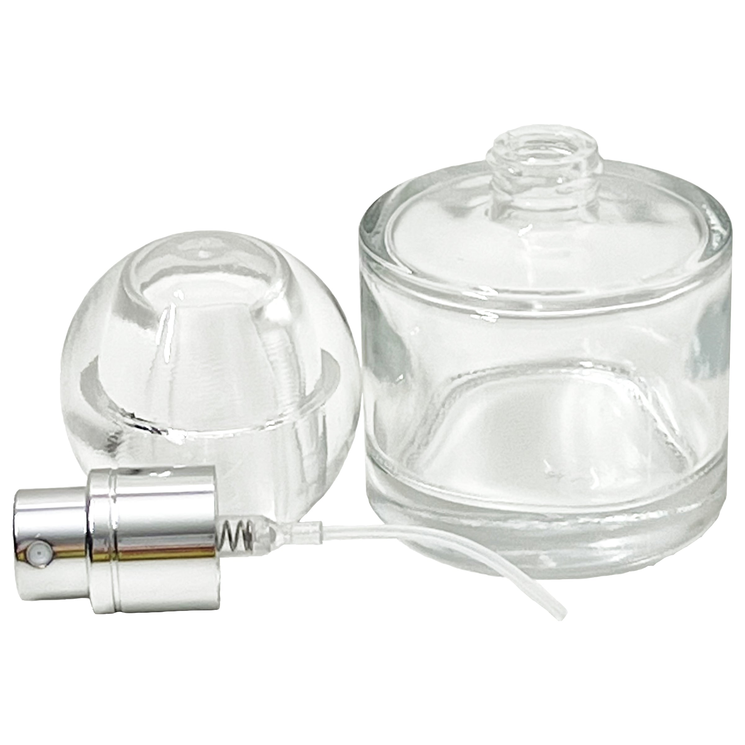 30ml 1oz round sphere cap perfume glass spray bottles