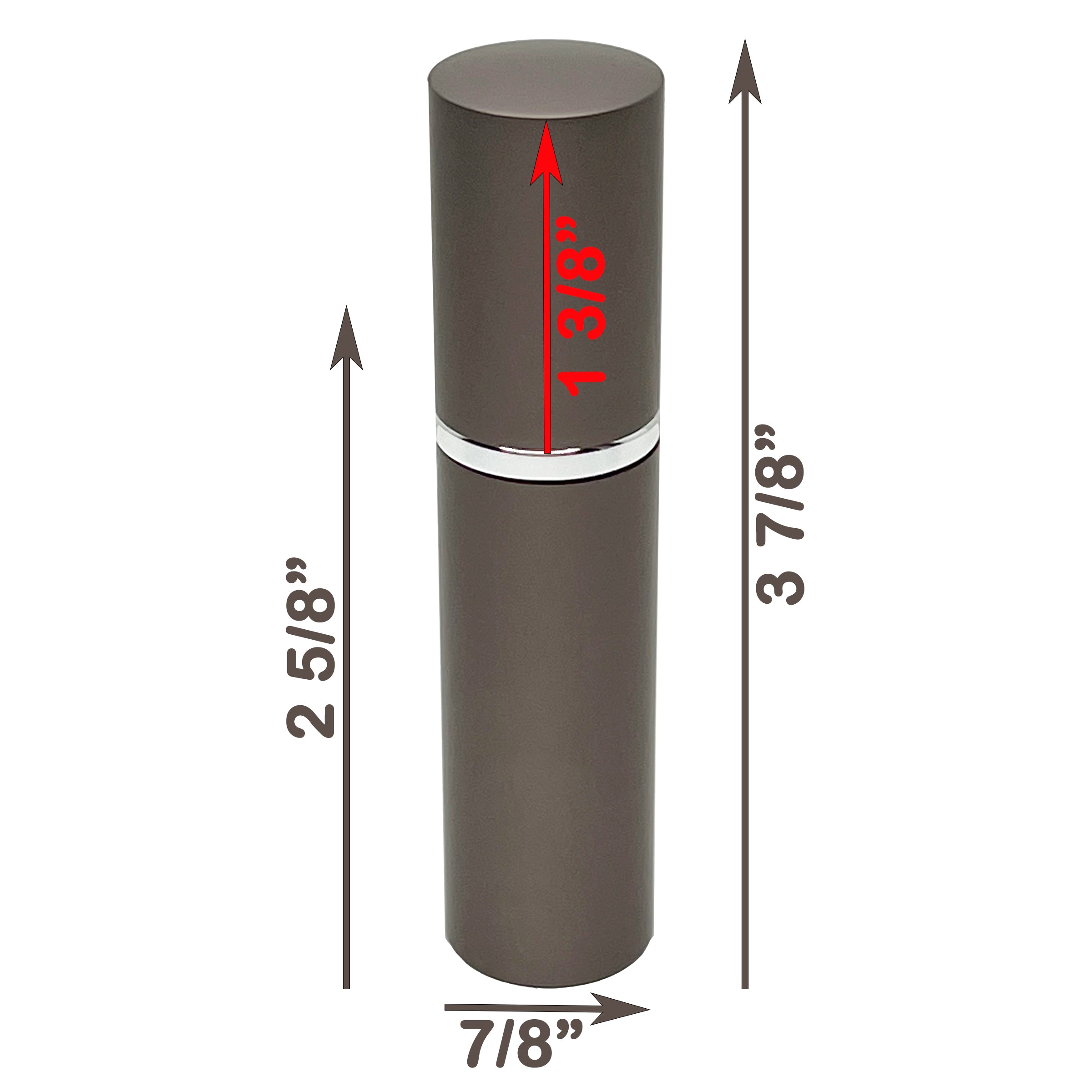 10ml 0.33oz perfume glass spray bottles deluxe coffee metal shell