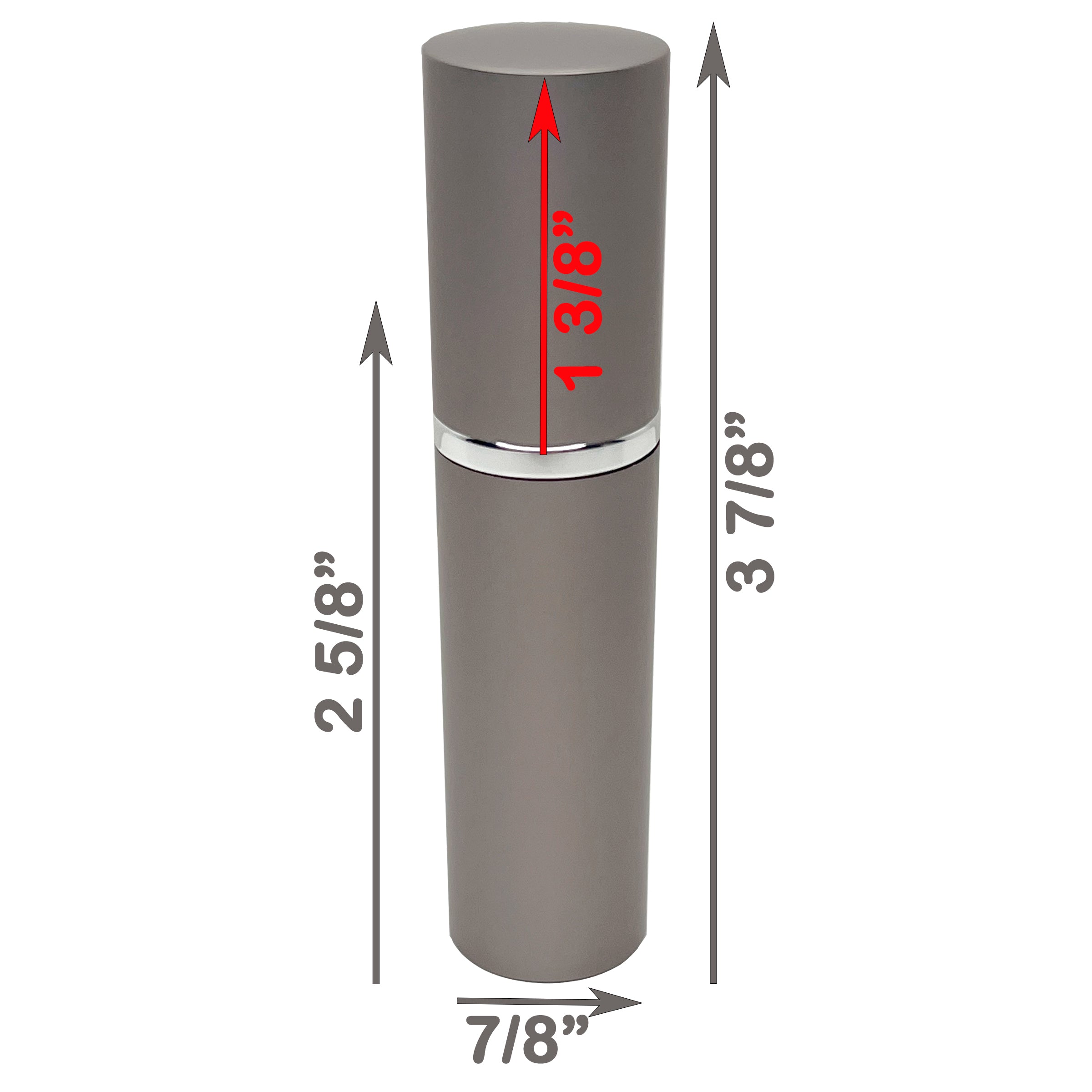 10ml 0.33oz gray perfume glass spray bottles deluxe metal shell