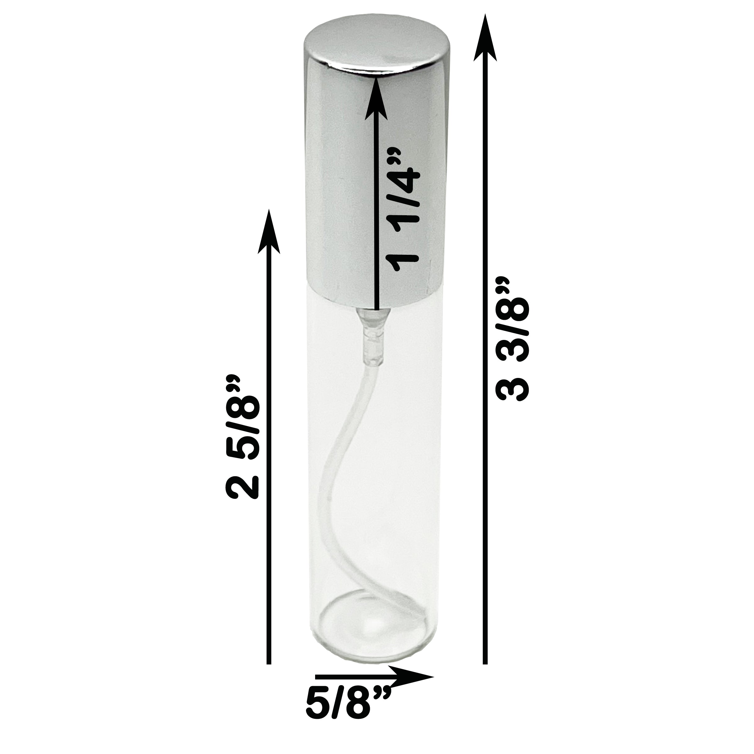 10ml 0.33oz glass bottles aluminum sprayers