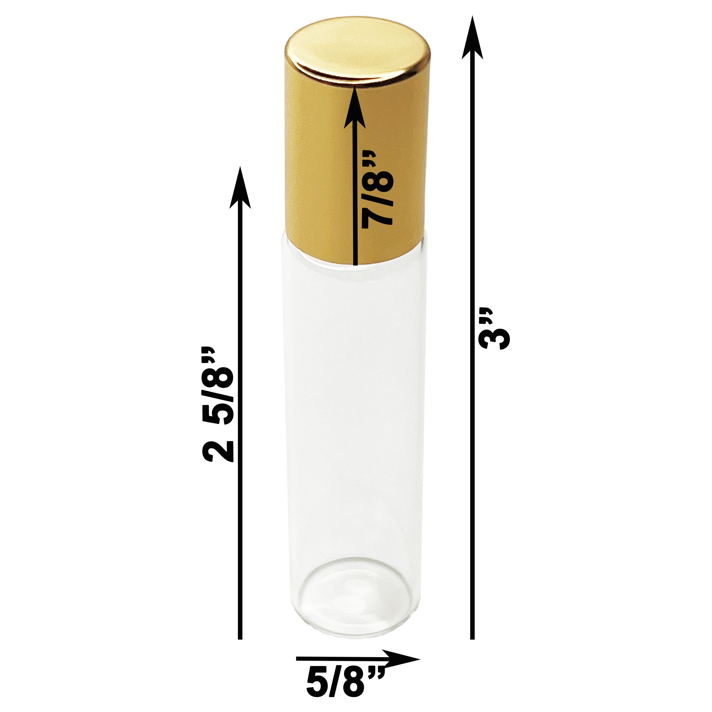10ml 0.33oz glass tube roll on roller bottles for perfume oils