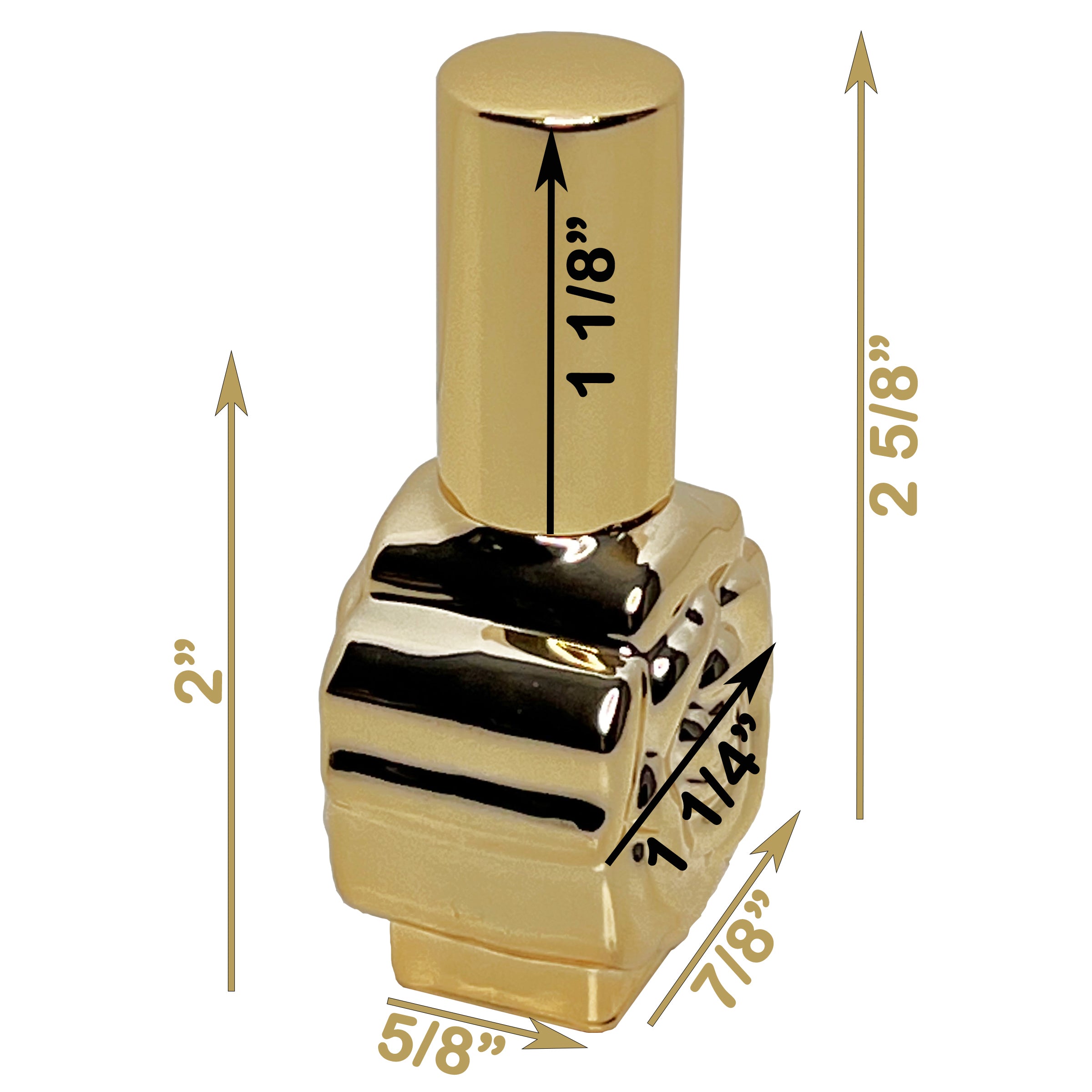 12ml 0.4oz Gold Uv electroplated rose glass spray bottles