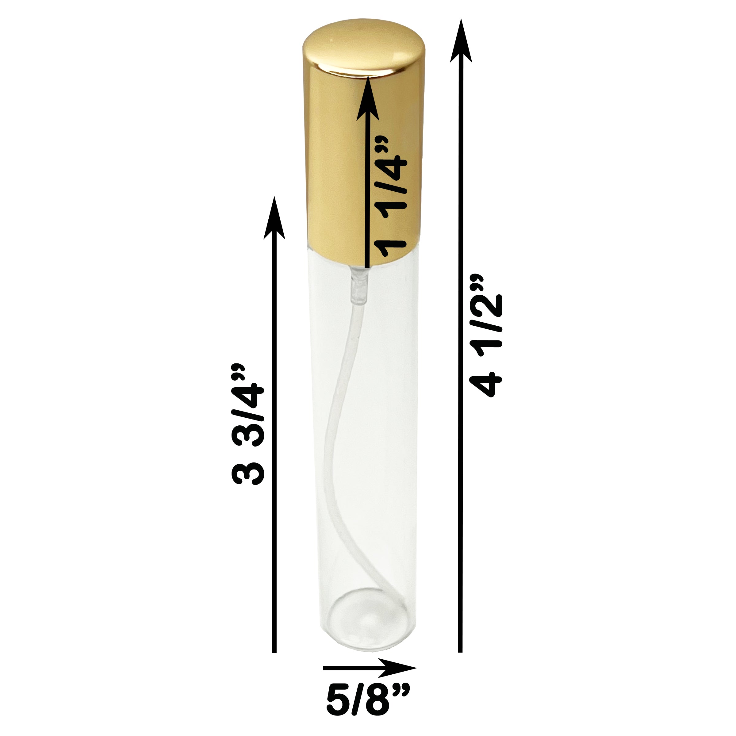 15ml 0.5oz glass spray bottles aluminum pumps lids