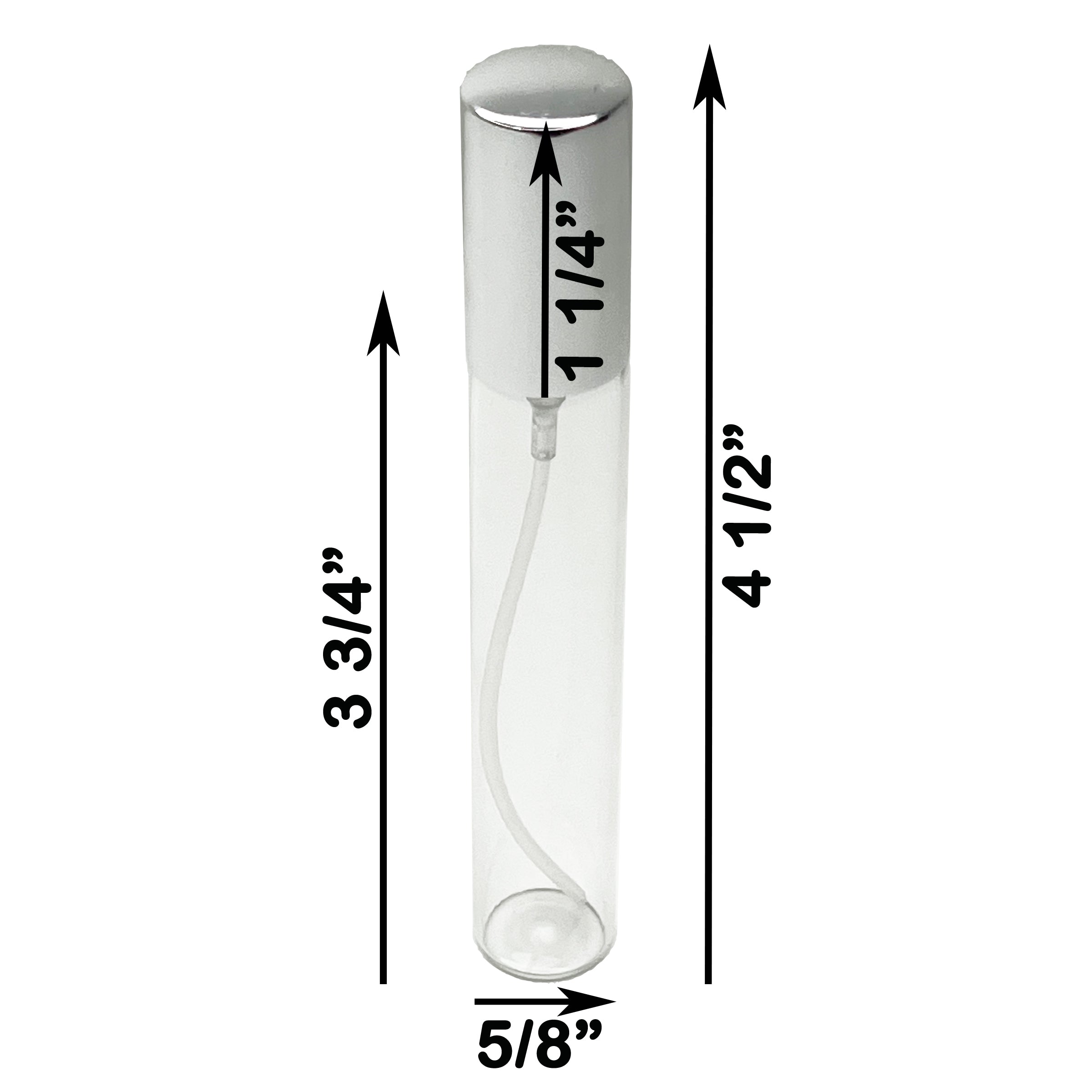 15ml 0.5oz glass spray bottles aluminum pumps lids