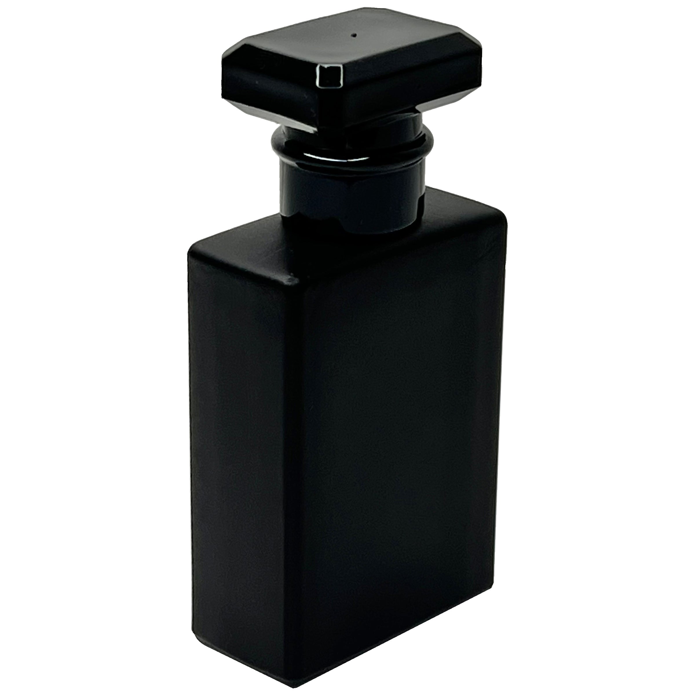 30ml 1oz black glass square empty perfume spray bottles