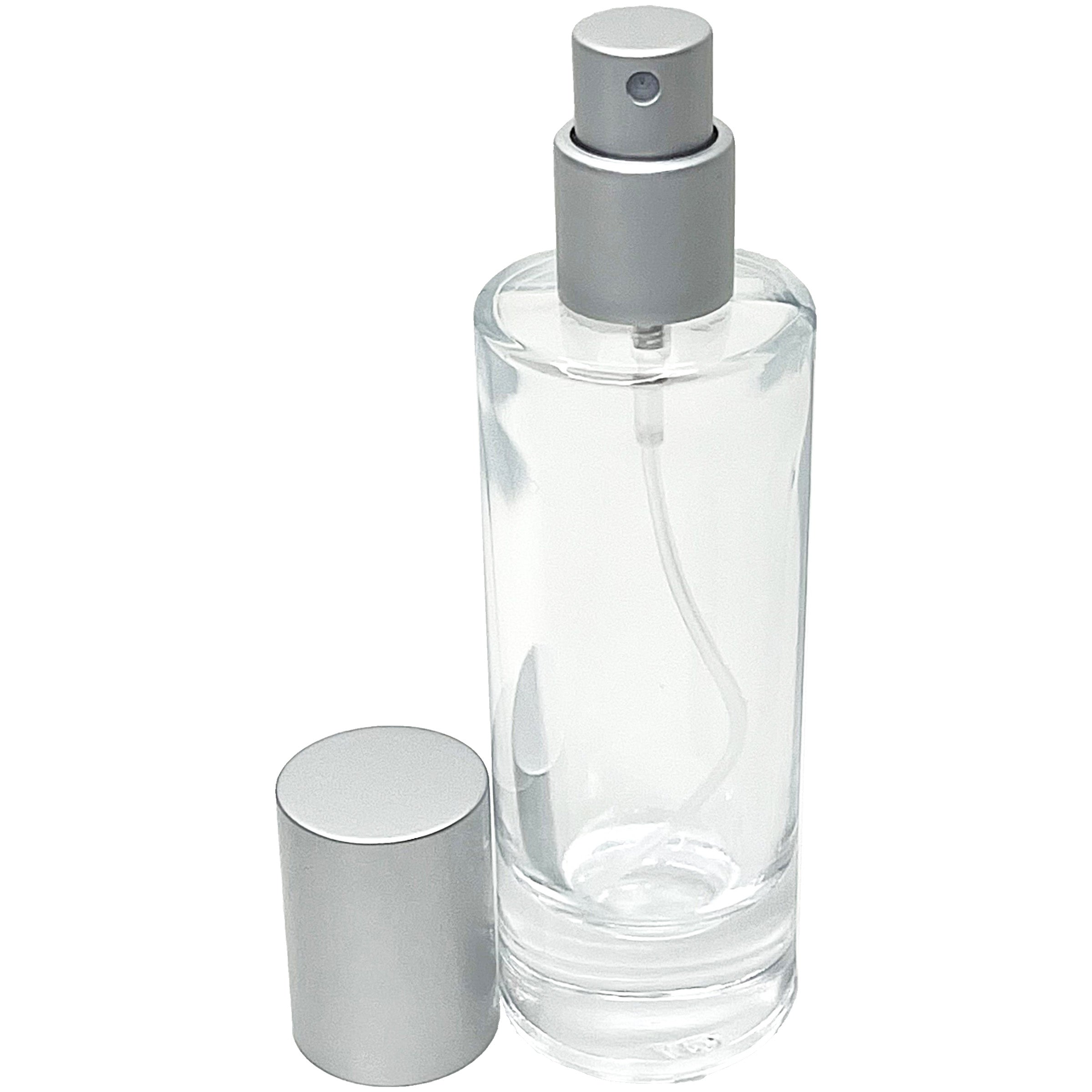 30ml 1 oz thick glass cylinder perfume bottles 15mm matte sprayers