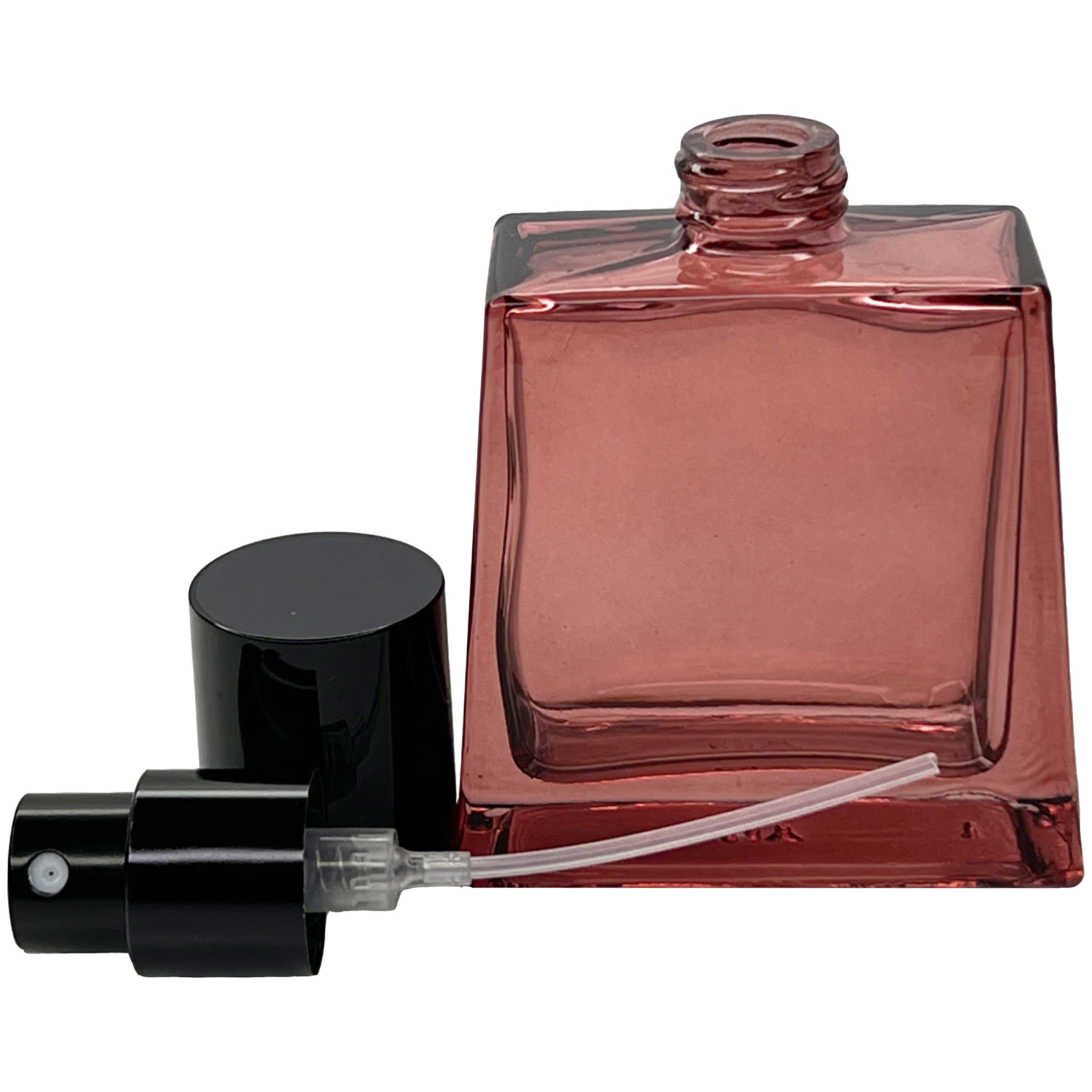 30ml 1oz colored glass trapezoid perfume spray bottles