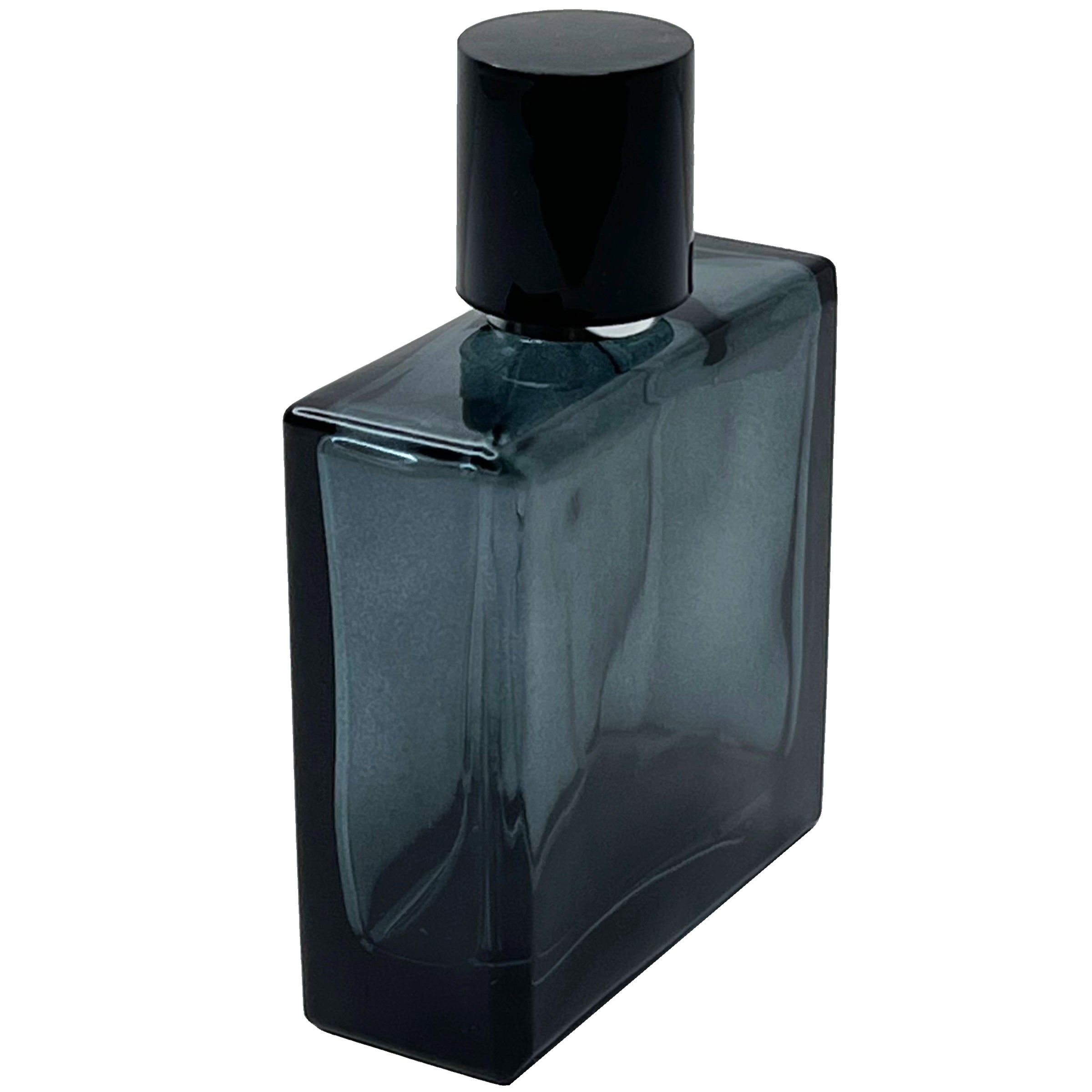 50ml 1.7oz Blue Glass Perfume Square Spray Bottle