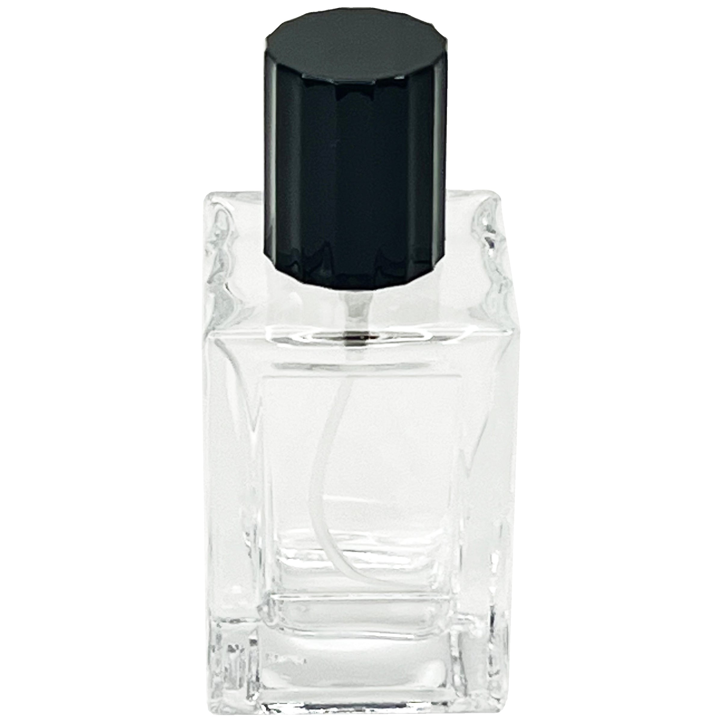 30ml 1oz clear cube glass perfume spray bottles