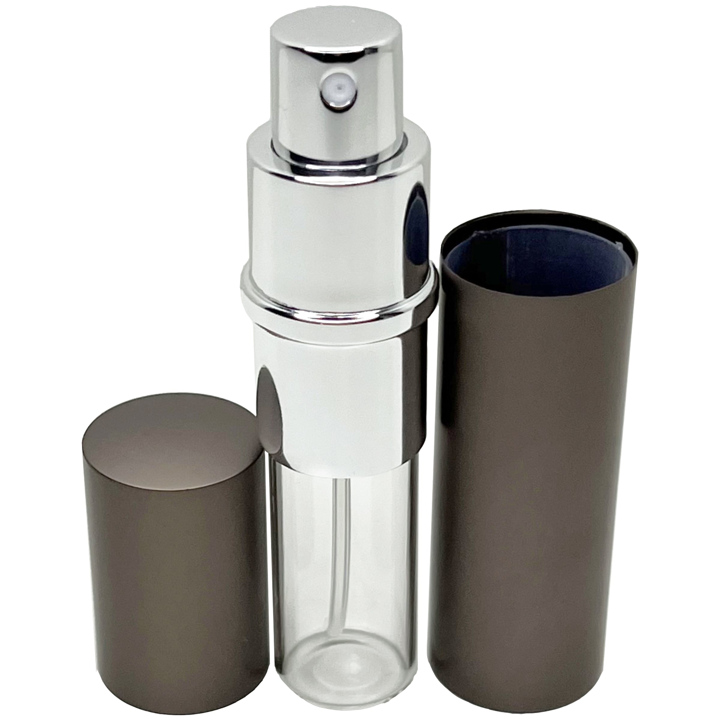 10ml 0.33oz perfume glass spray bottles deluxe coffee metal shell