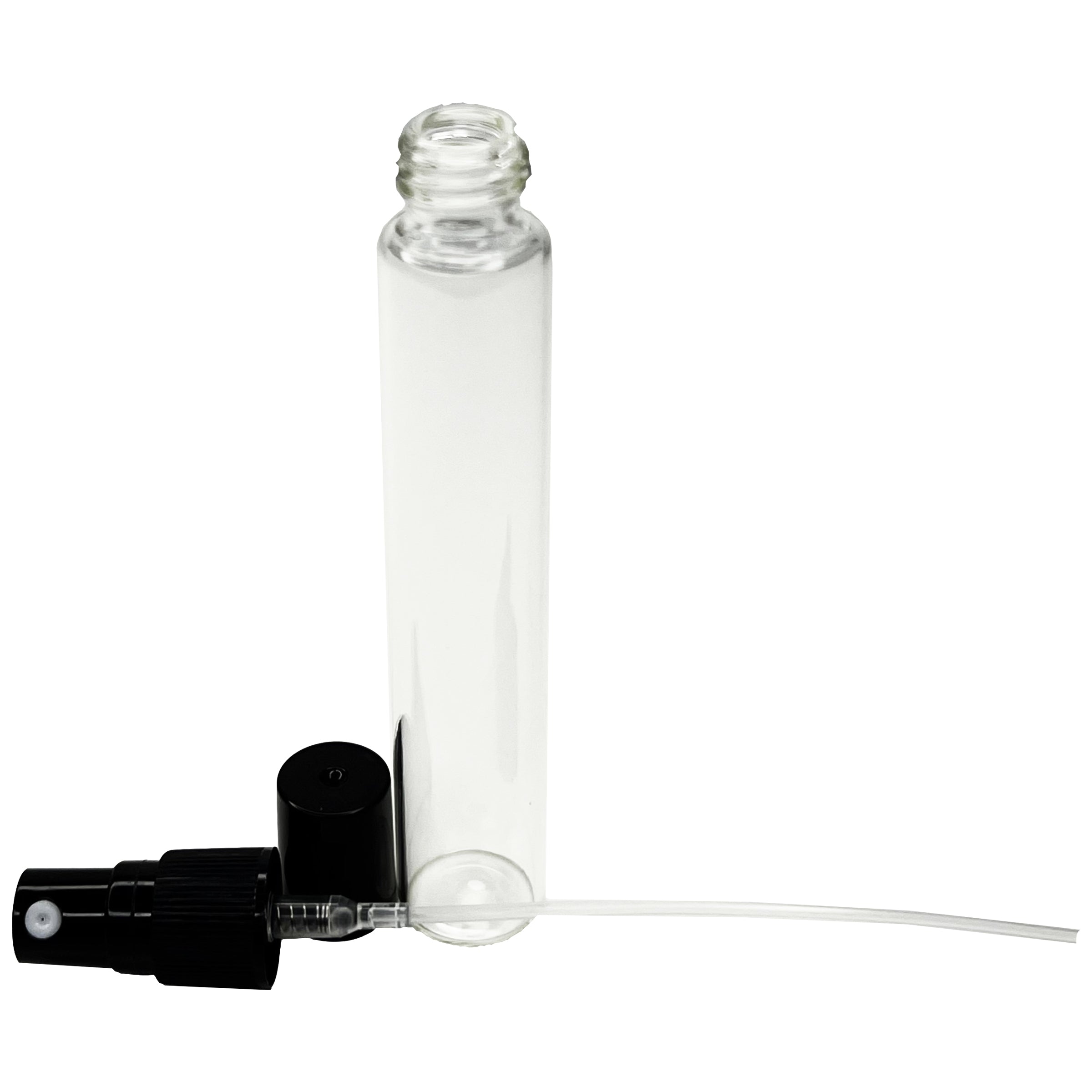 15ml 0.5oz perfume glass spray bottles clear black spray pumps