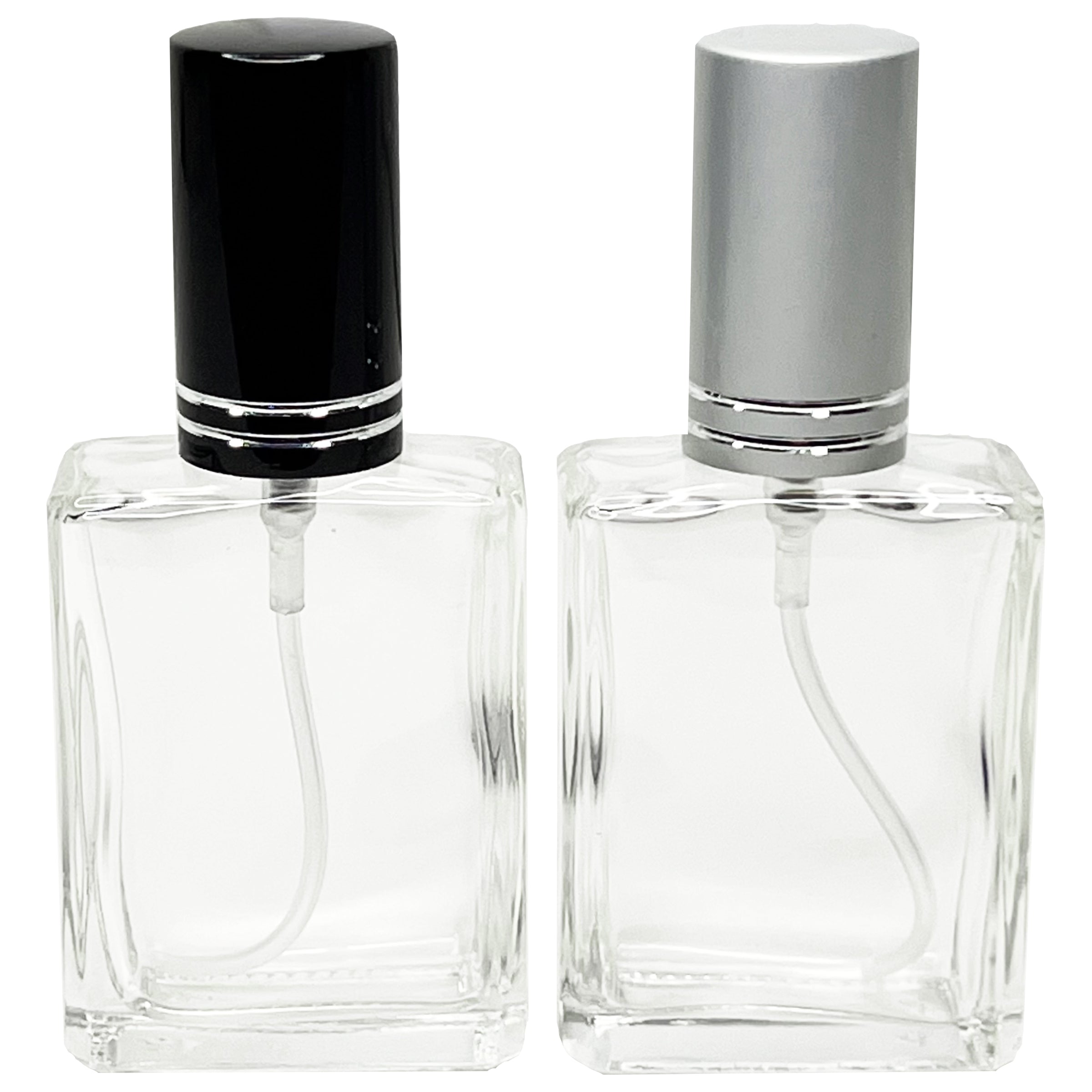 15ml 0.5oz Square spray bottles aluminum cut line caps