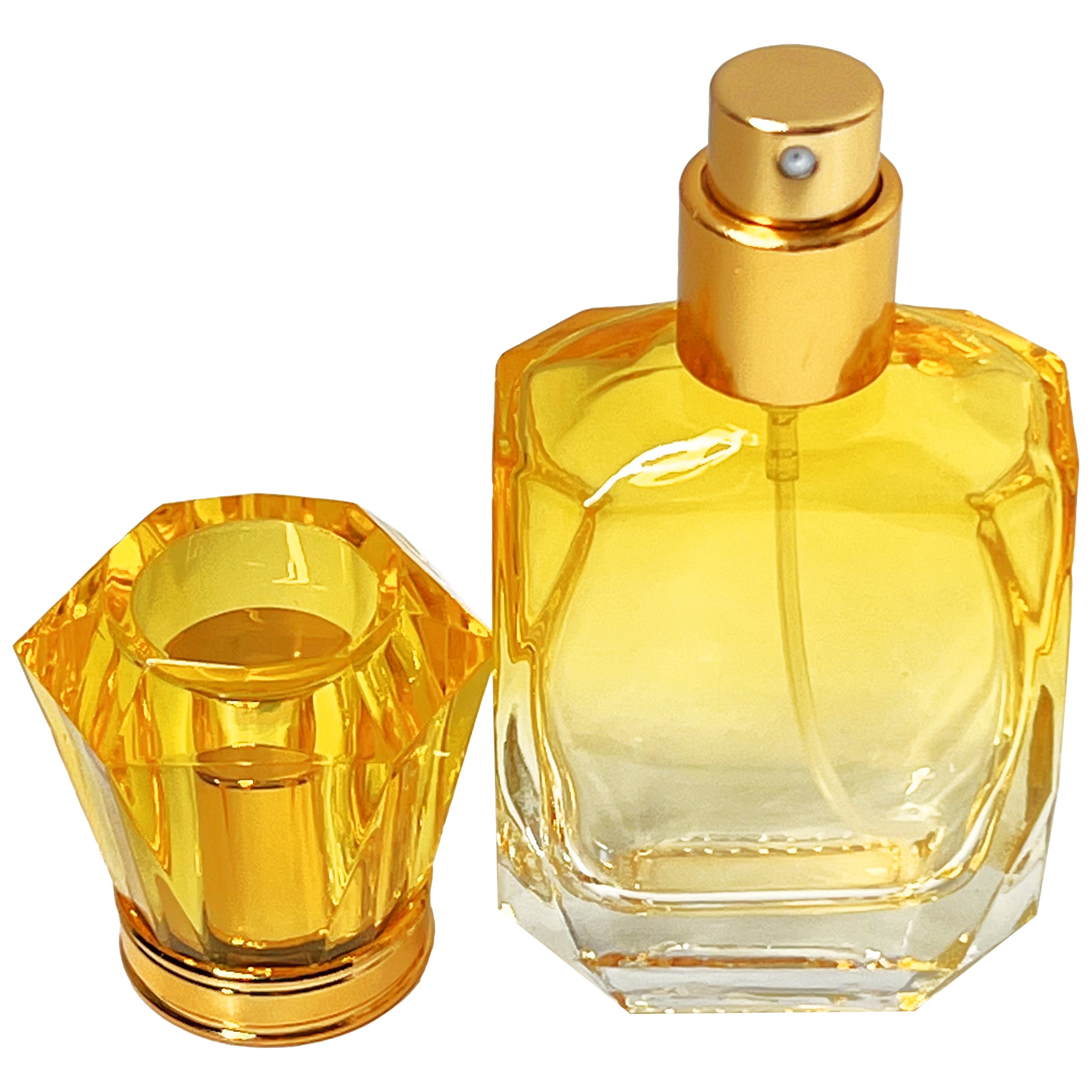40ml 1.3oz vintage gradient colored glass diamond perfume spray bottles