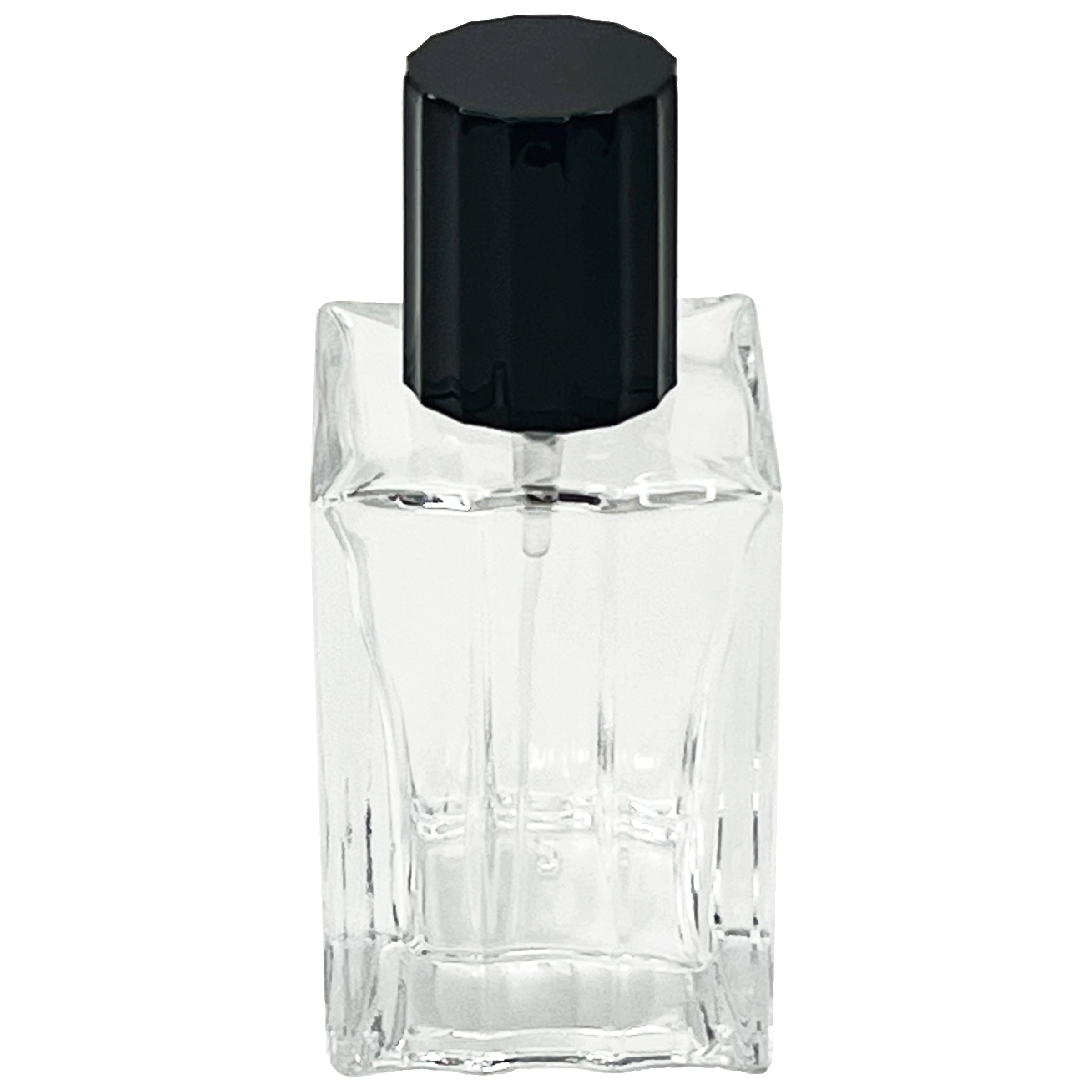 30ml 1oz clear cube glass perfume spray bottles
