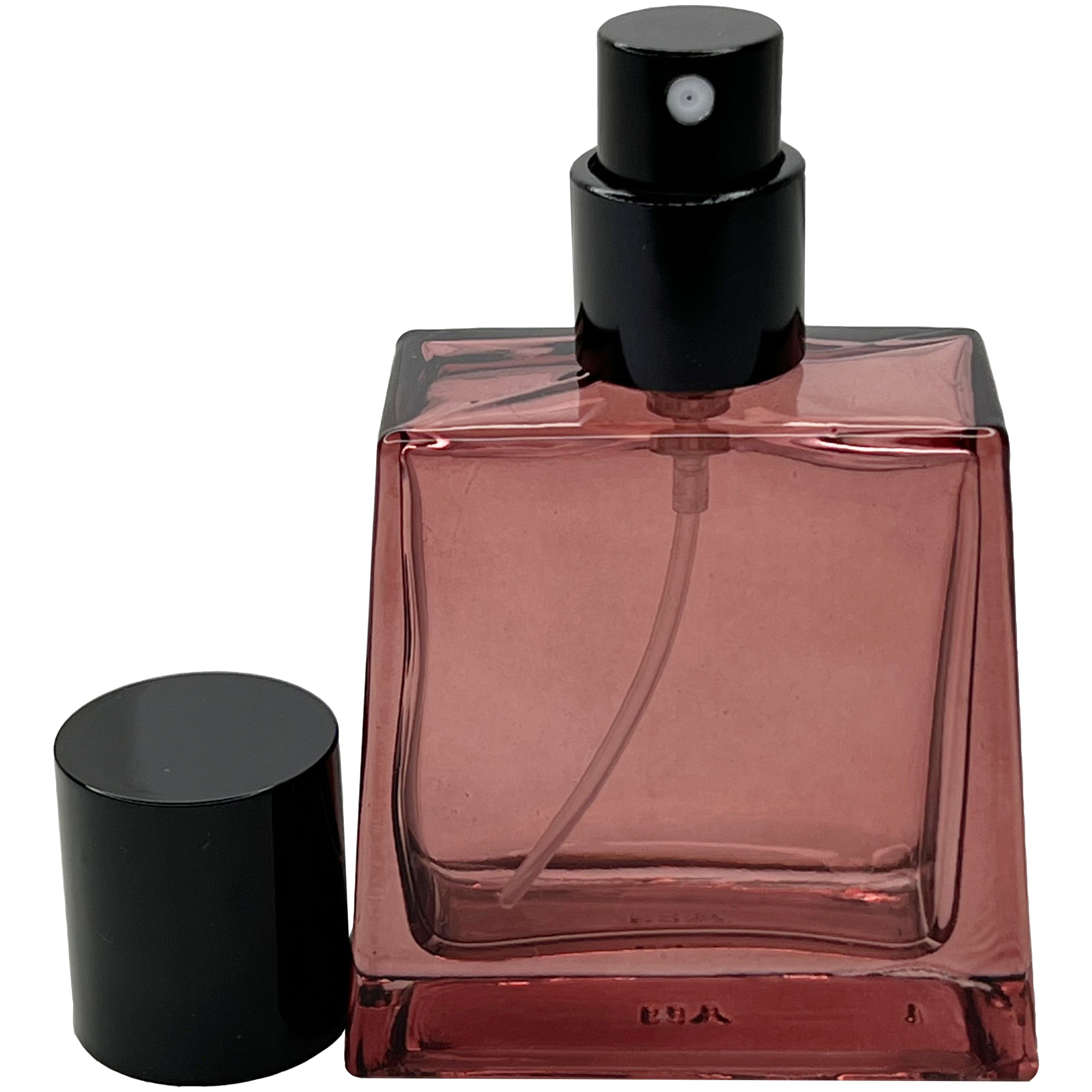 30ml 1oz colored glass trapezoid perfume spray bottles