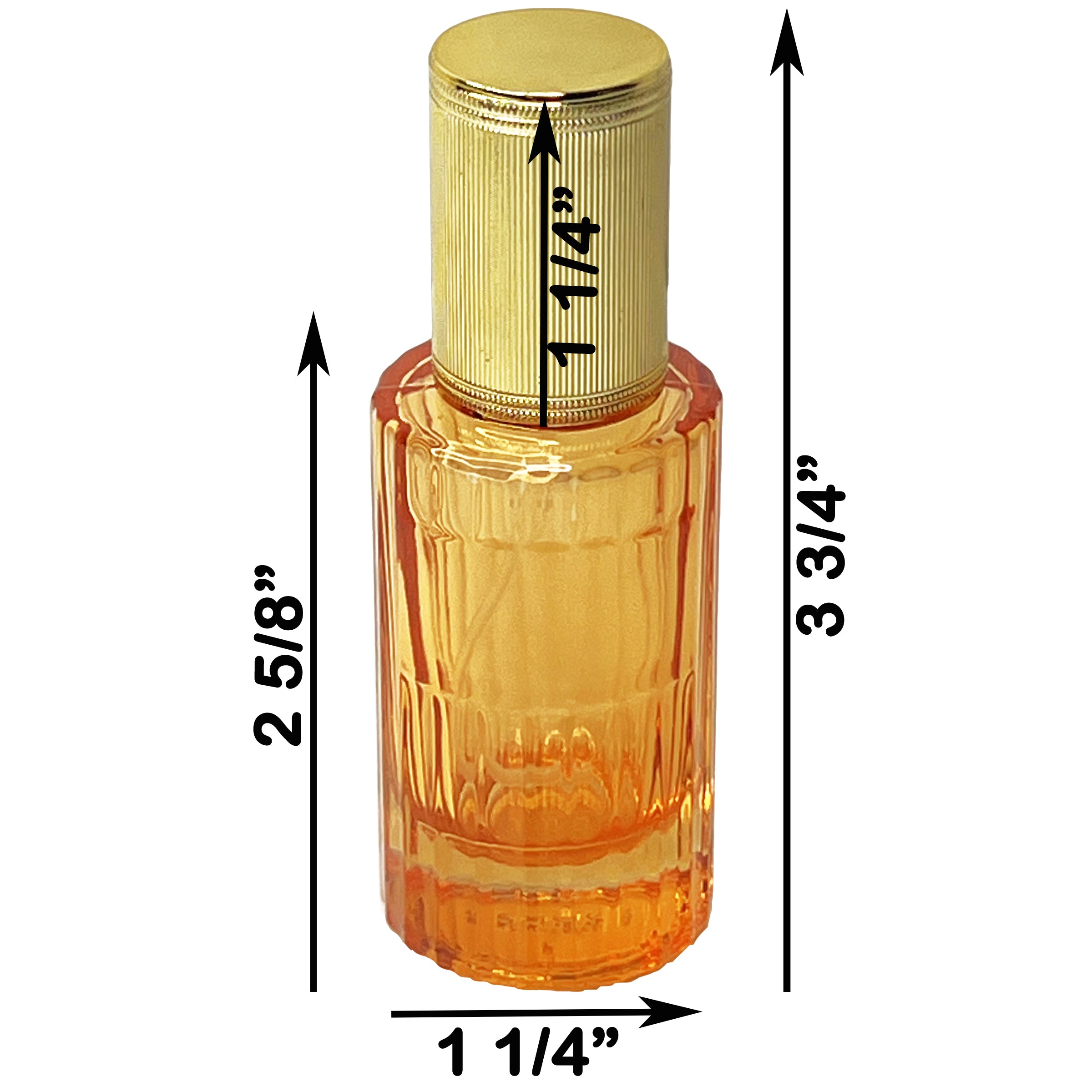 20ml 0.67oz 6 colors glass cylinder perfume spray bottles