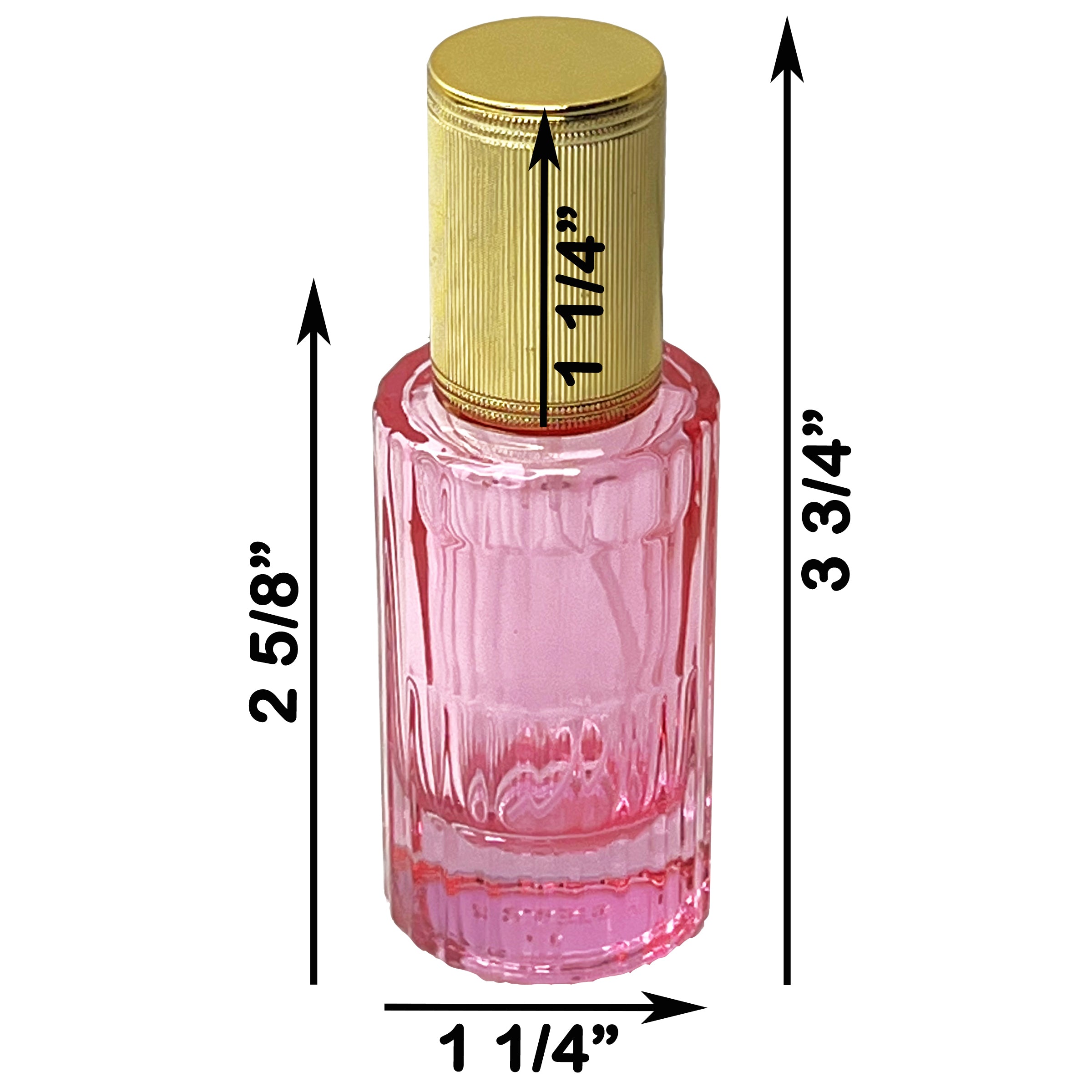 20ml 0.67oz 6 colors glass cylinder perfume spray bottles