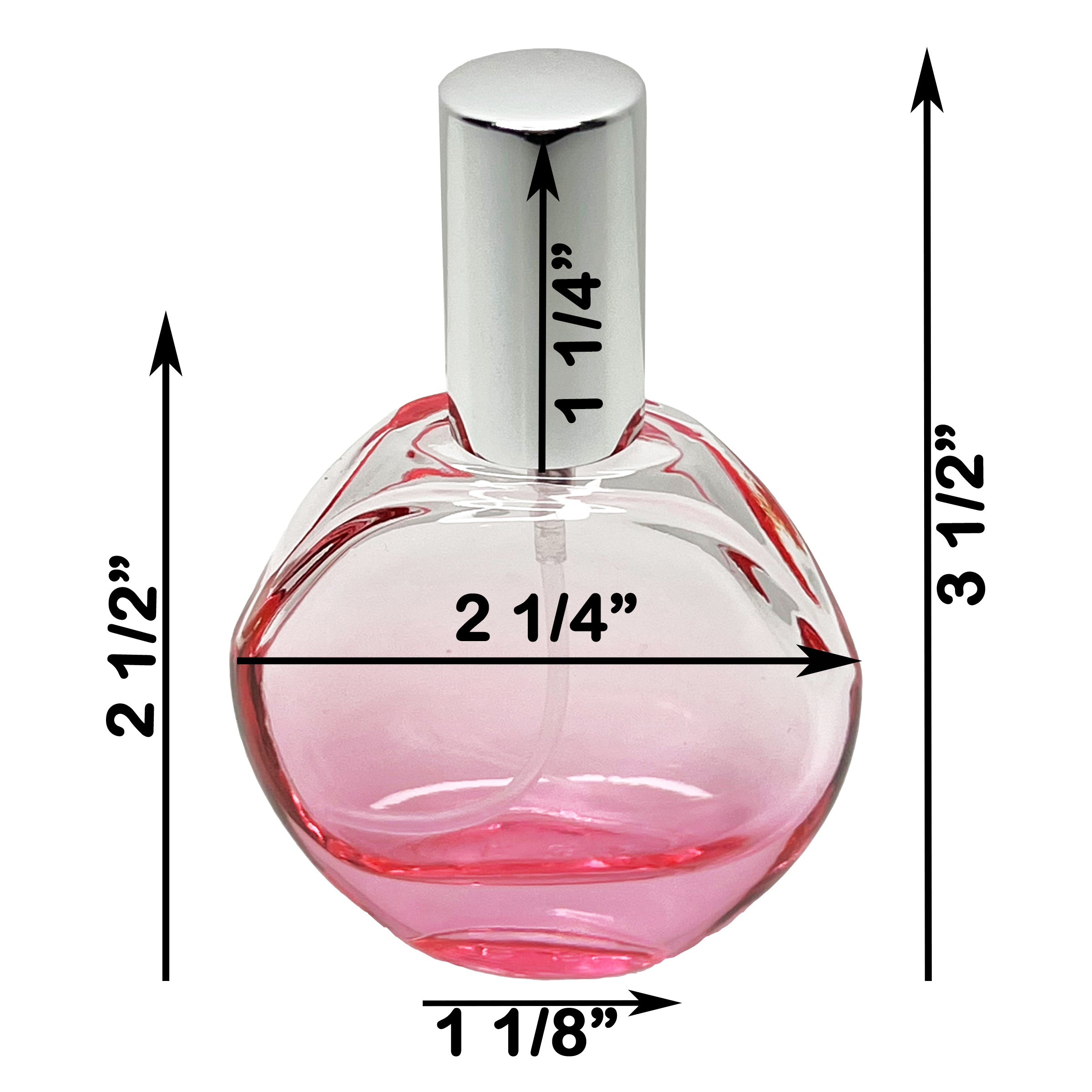 30ml 1oz 6 colors clear gradient glass spray bottles