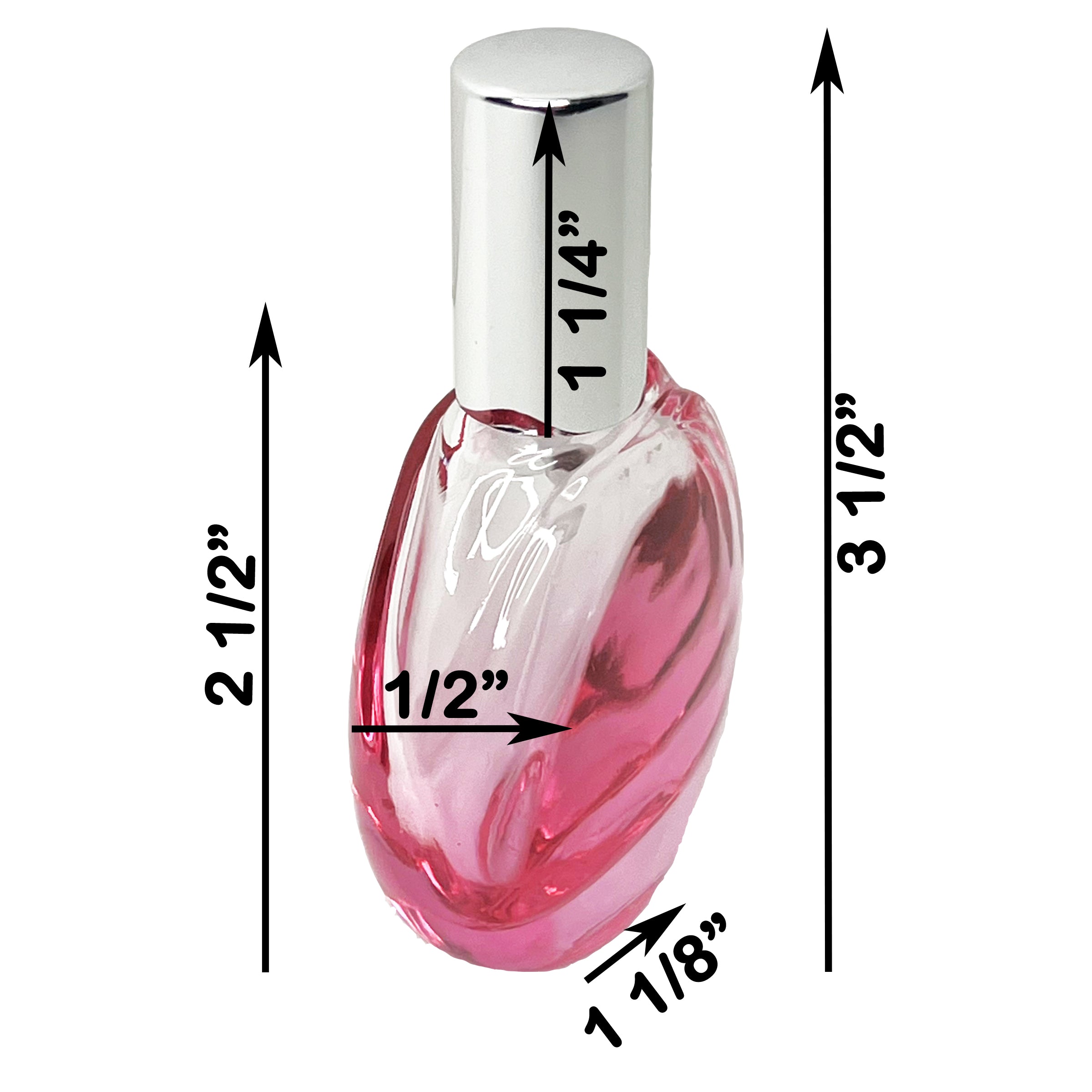 30ml 1oz 6 colors clear gradient glass spray bottles