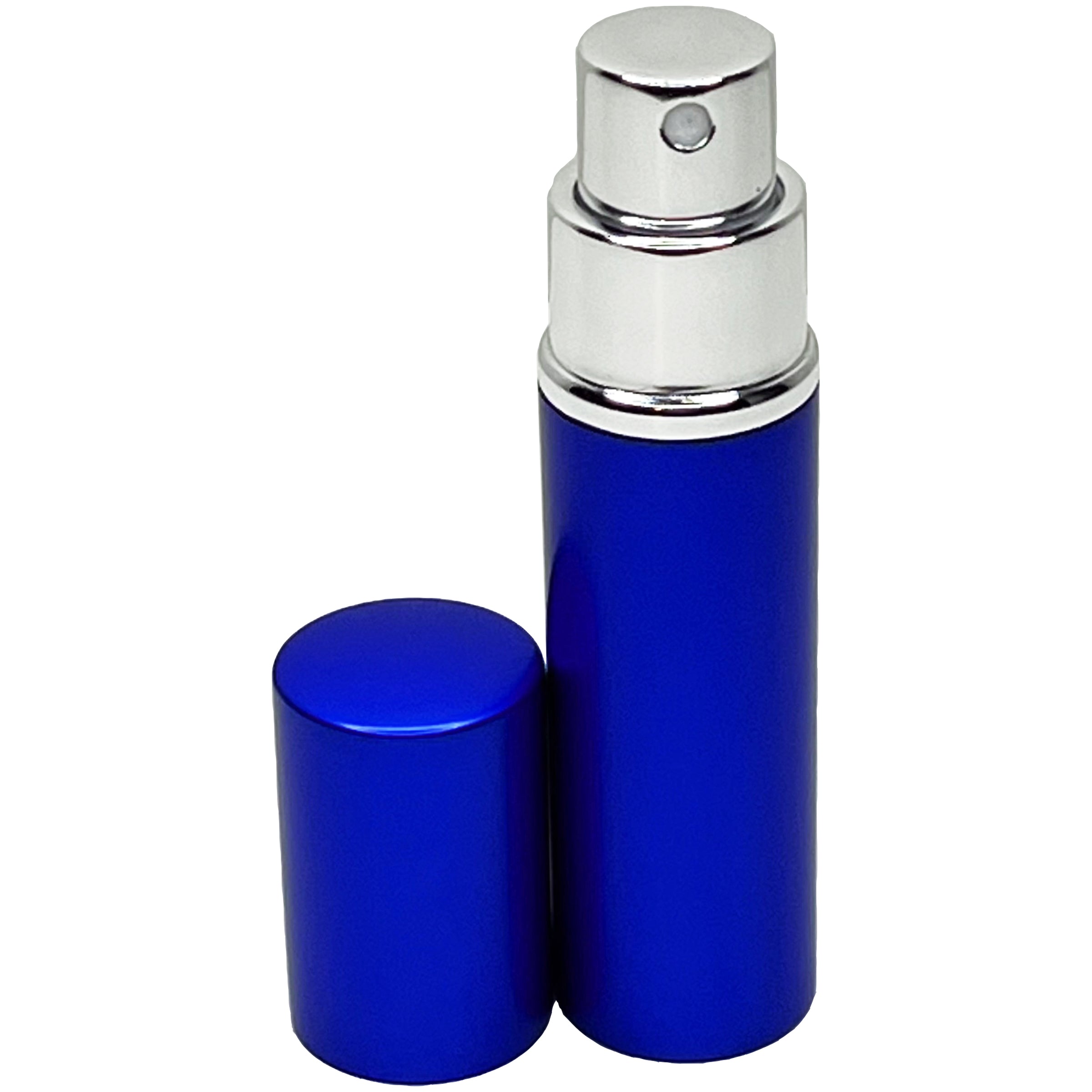 10ml 0.33oz royal blue perfume glass spray bottles metal shell