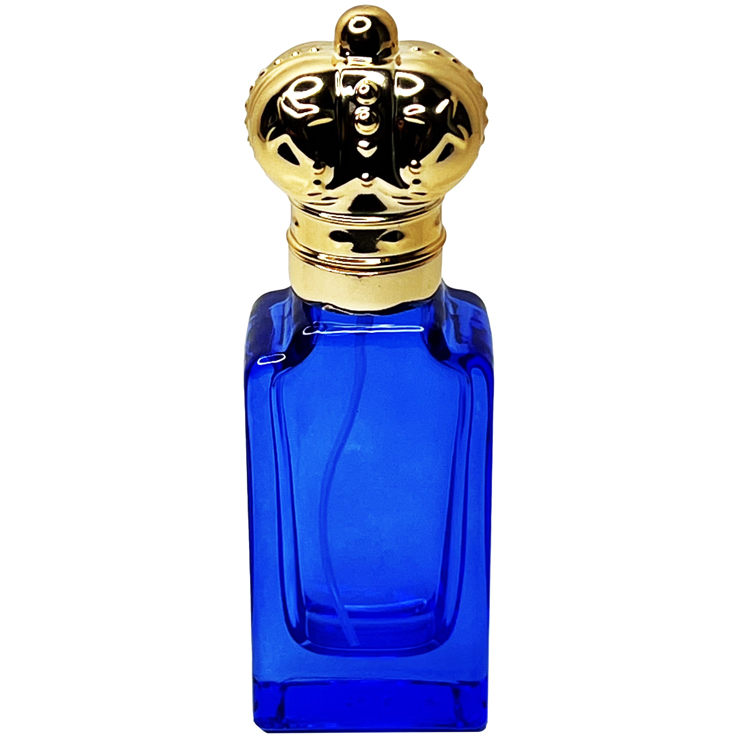 30ml 1oz golden crown lids colored glass perfume spray bottles