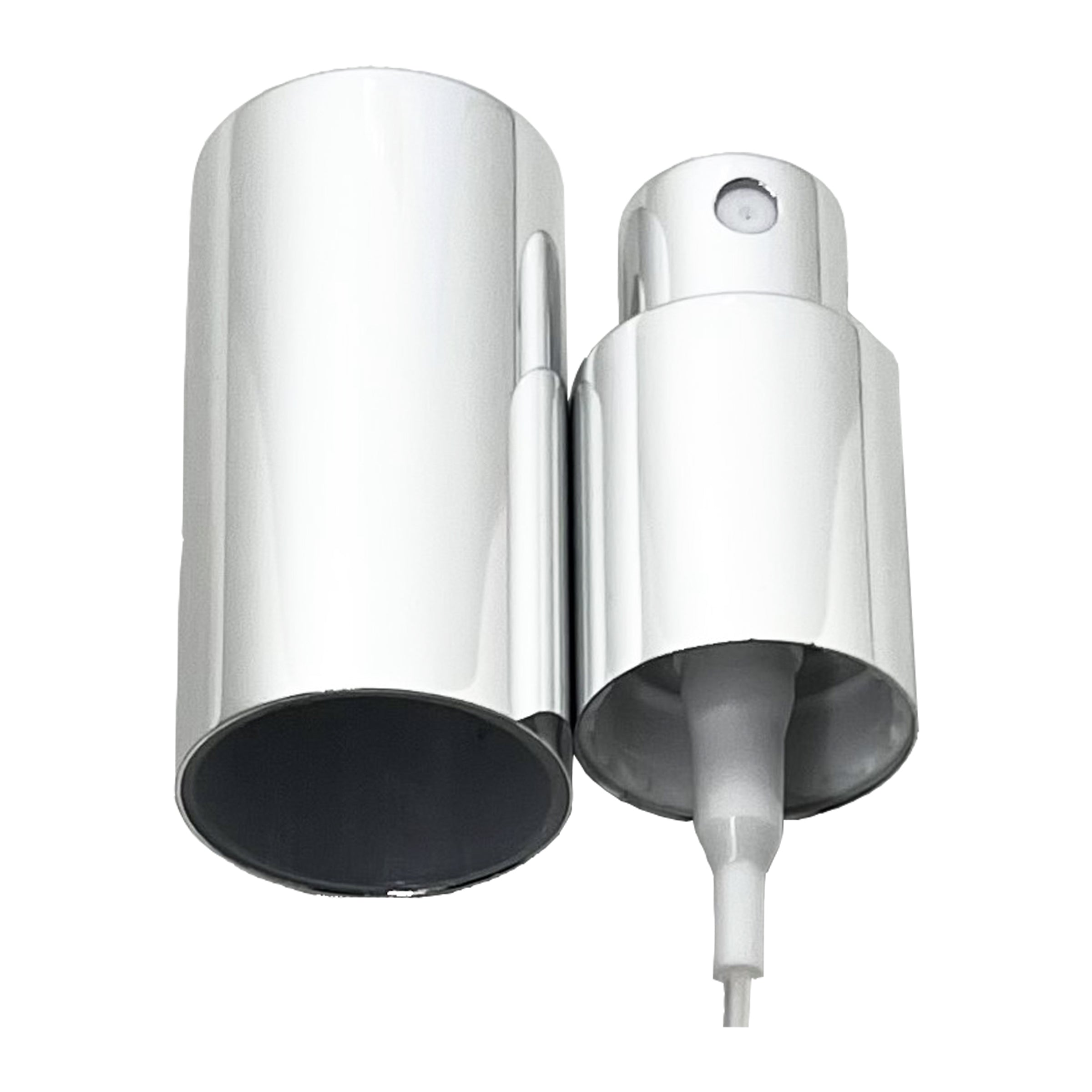 18/415 fine mist screw on pump sprayers metallic aluminum