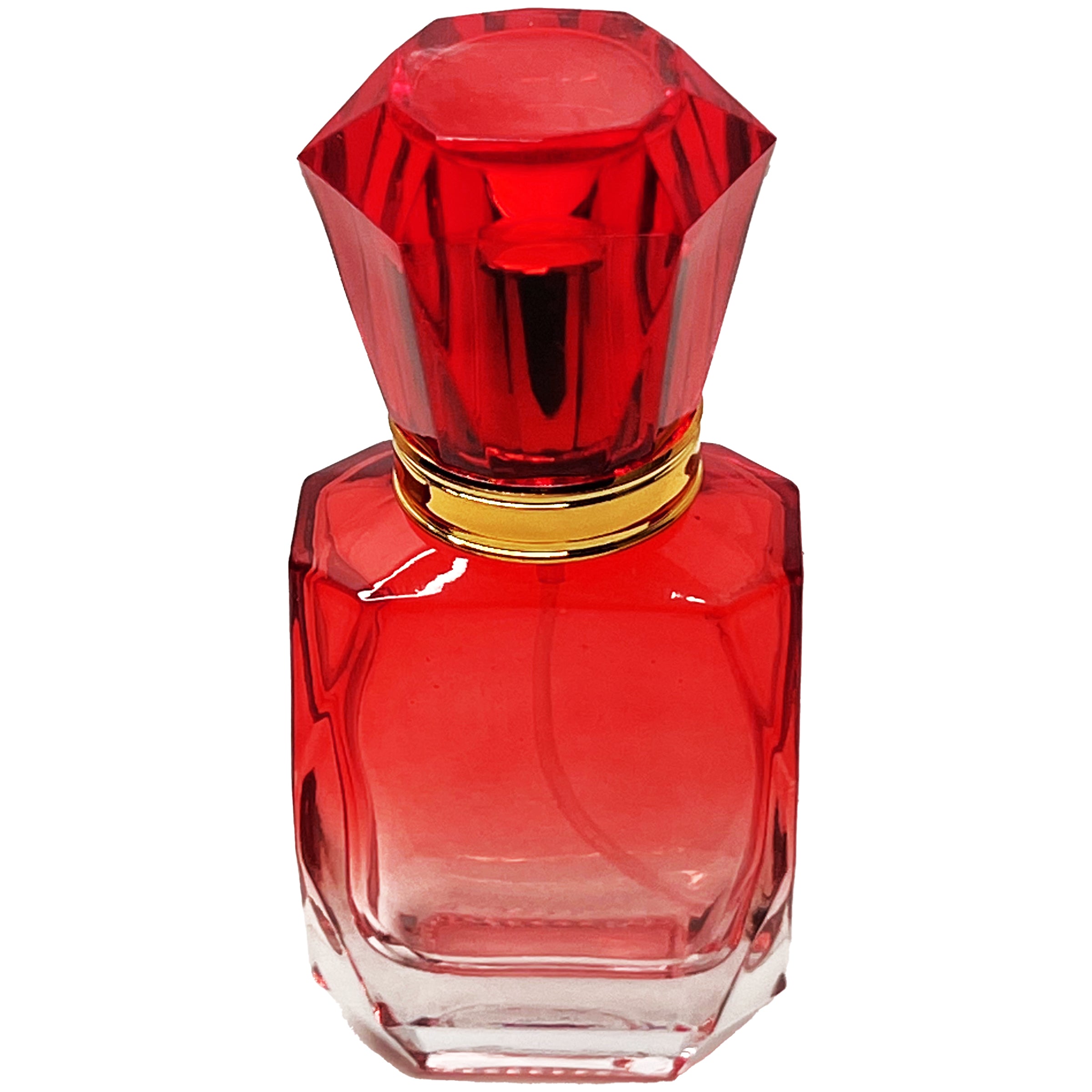 40ml 1.3oz vintage gradient colored glass diamond perfume spray bottles