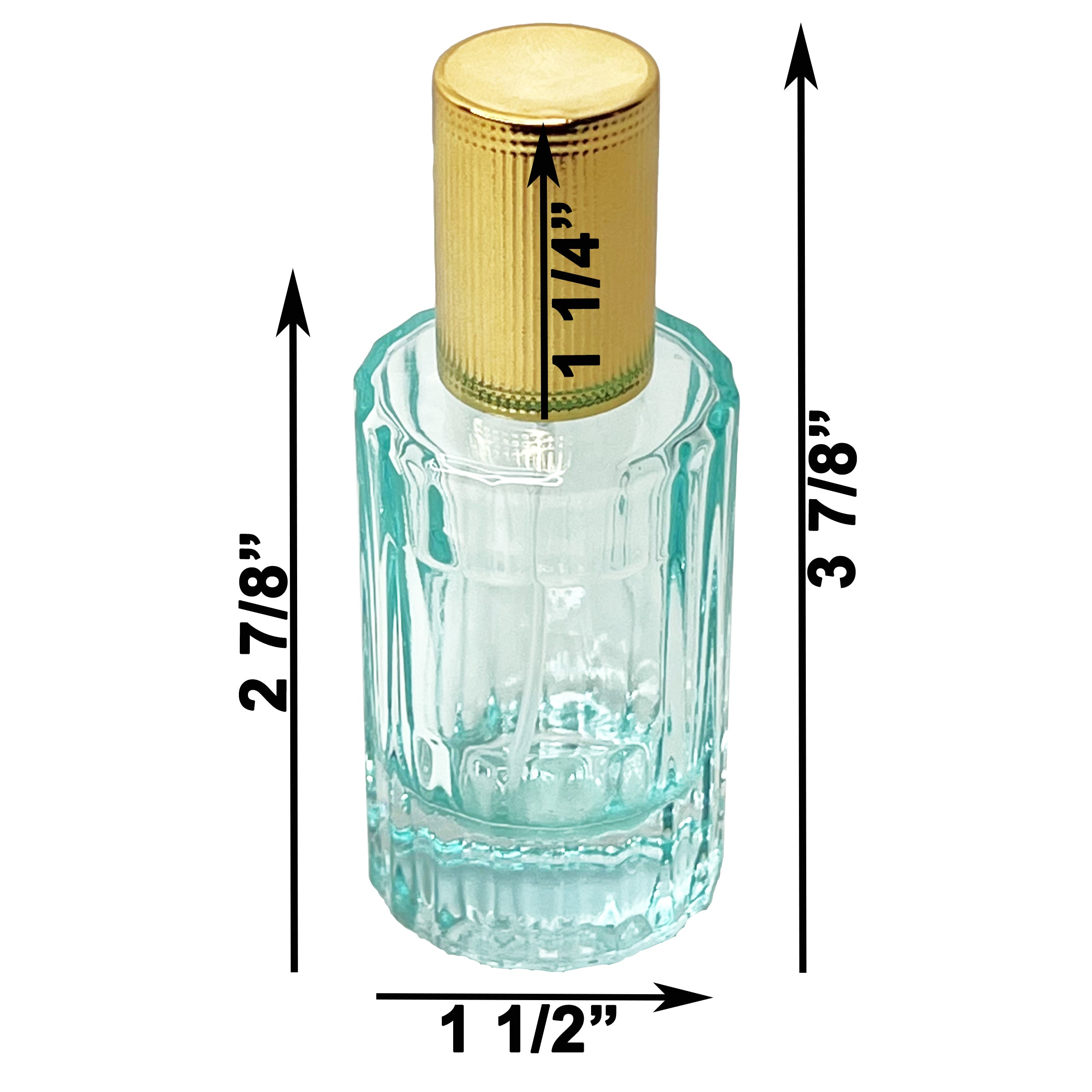30ml 1oz colored glass cylinder perfume spray bottles