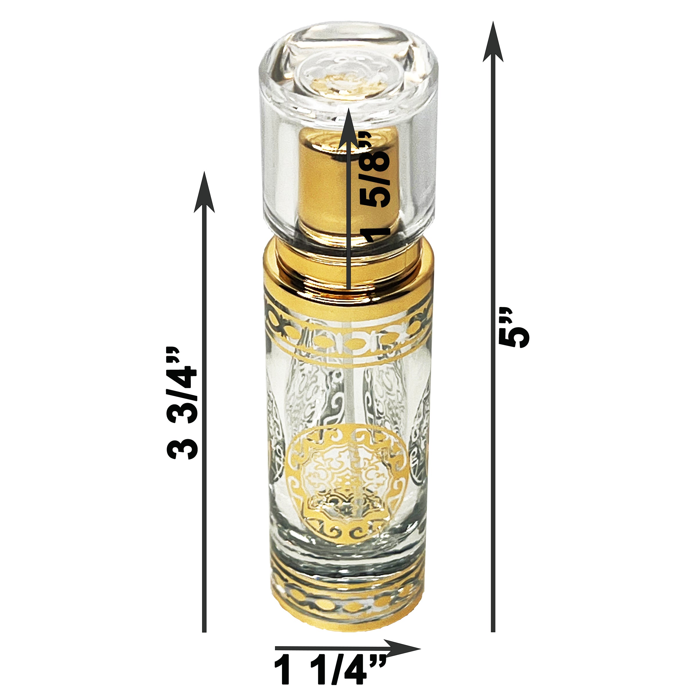 30ml 1oz oriental gold rose lid