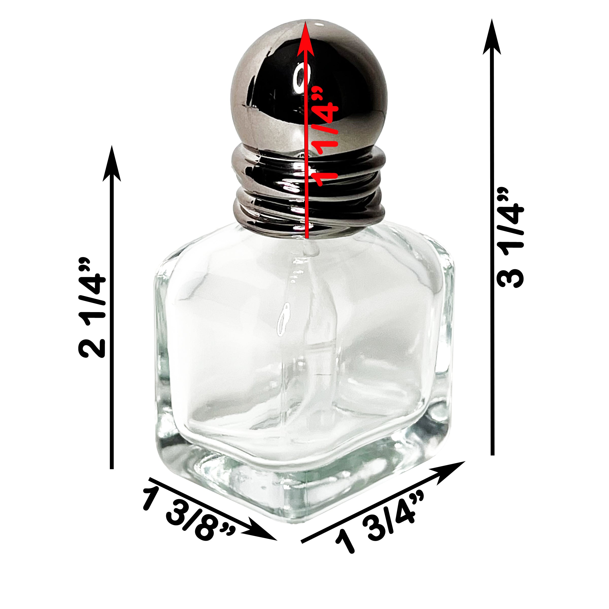 30ml 1oz shaker glass perfume spray bottles