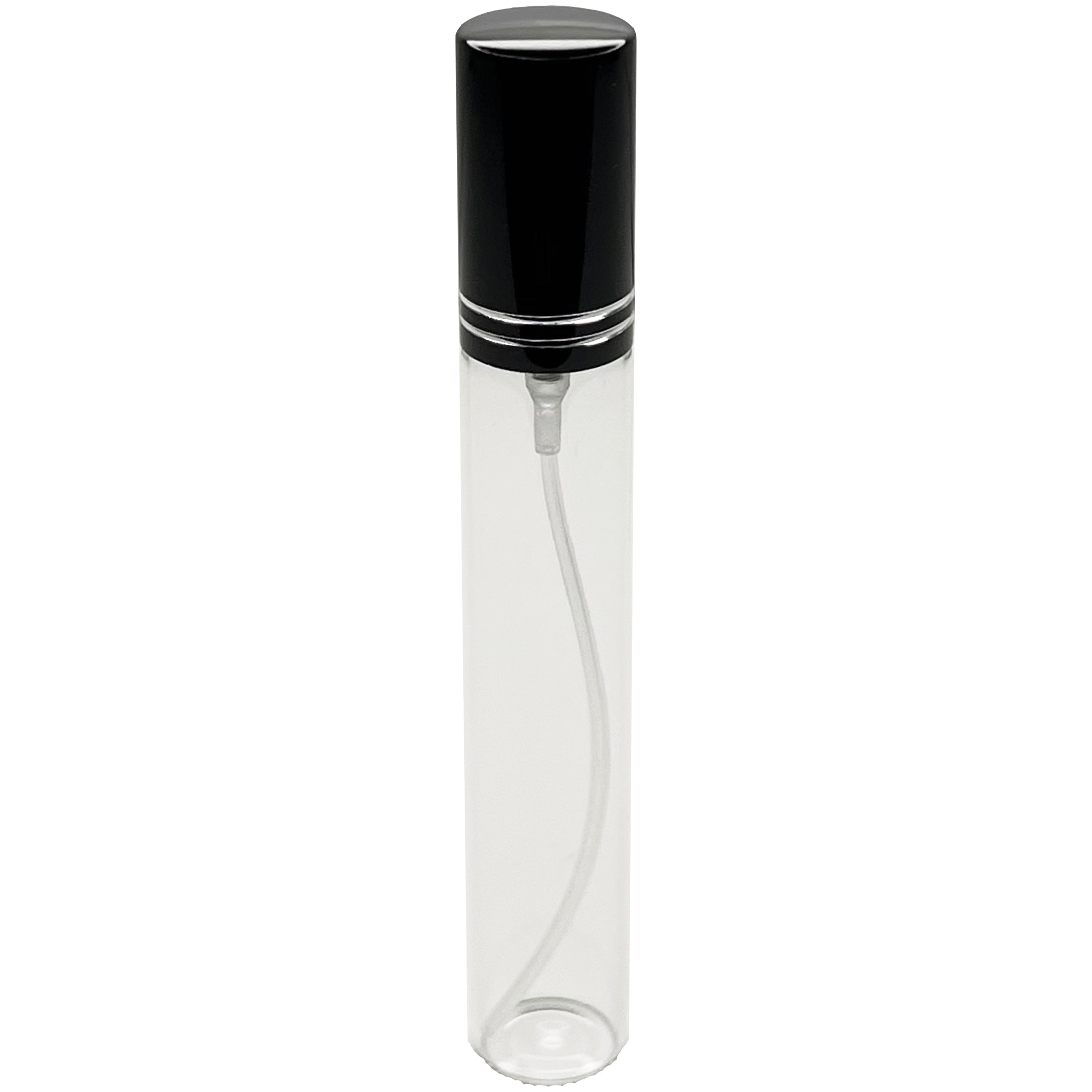 15ml 0.5oz Glass Spray Perfume Bottles Black Line Cap