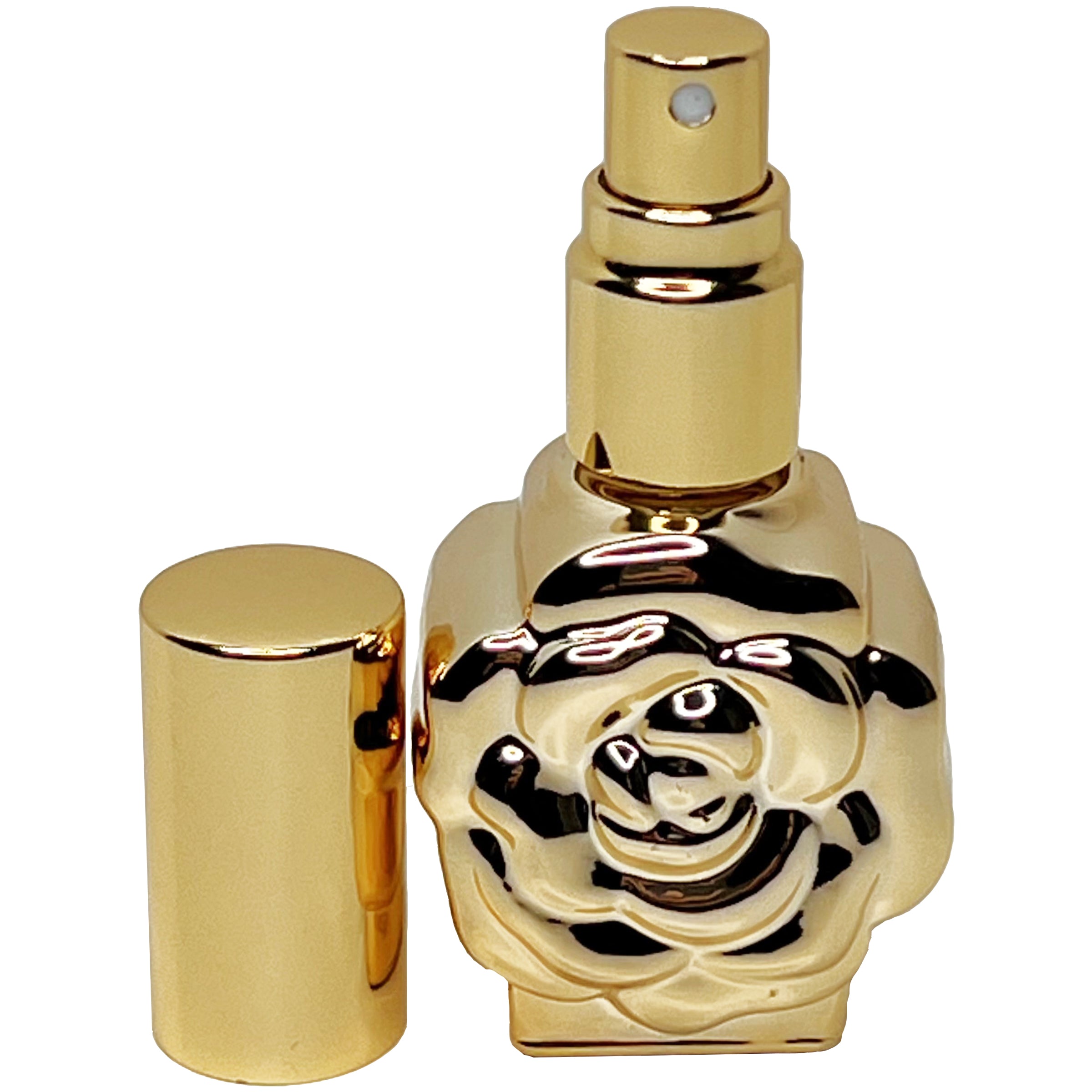 12ml 0.4oz Gold Uv electroplated rose glass spray bottles