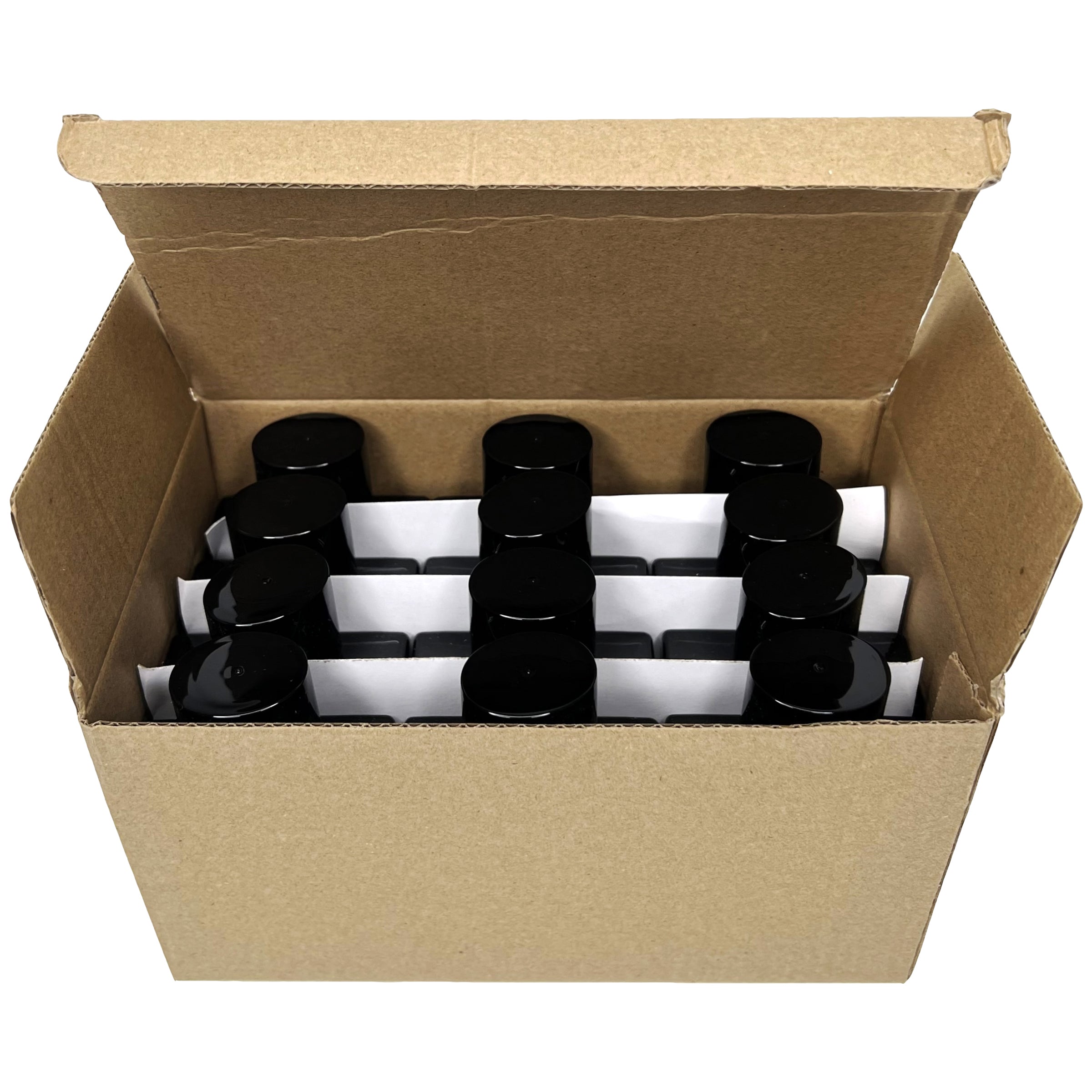 50ml 1.7oz dark tinted black clear square perfume spray bottles