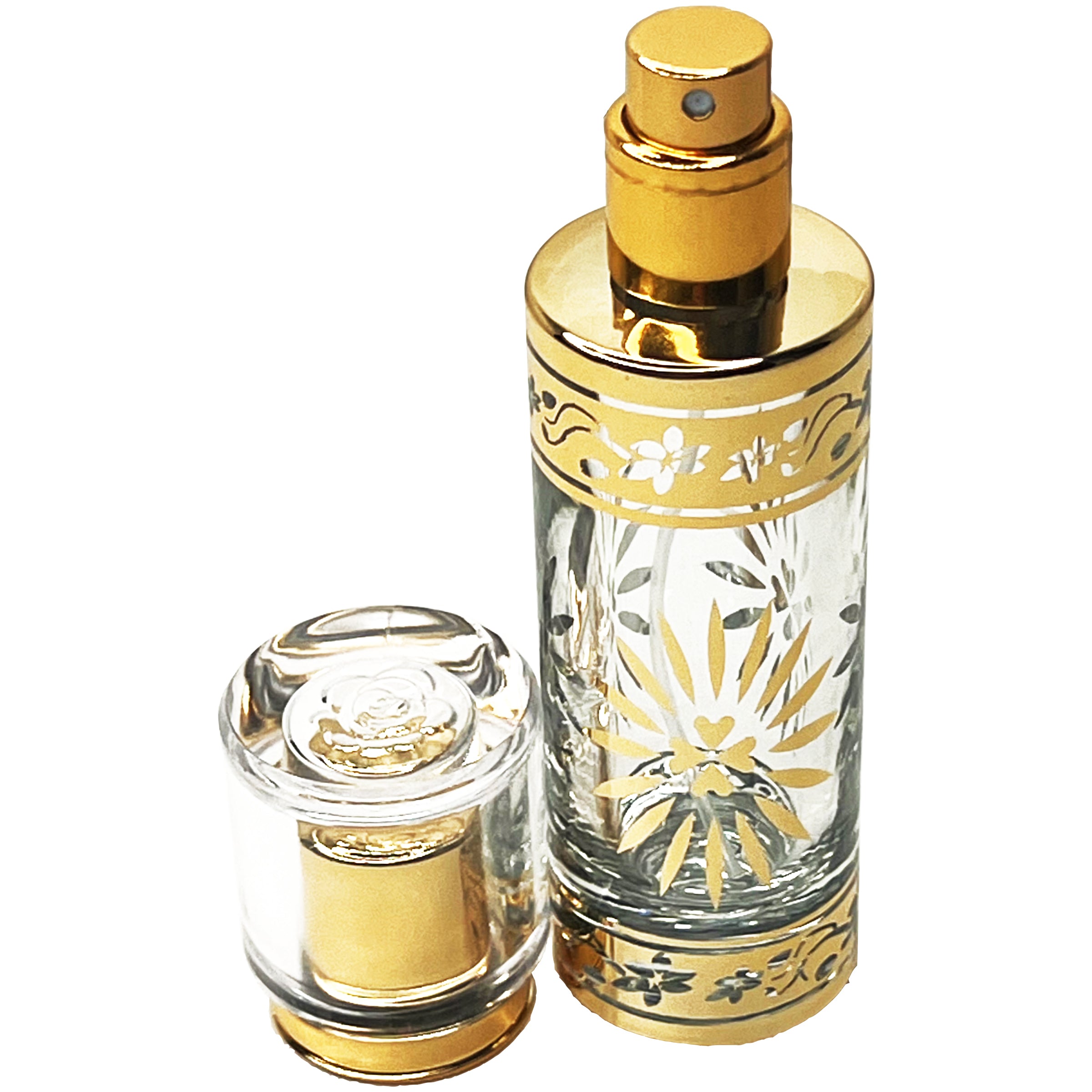 30ml 1oz oriental gold rose lid