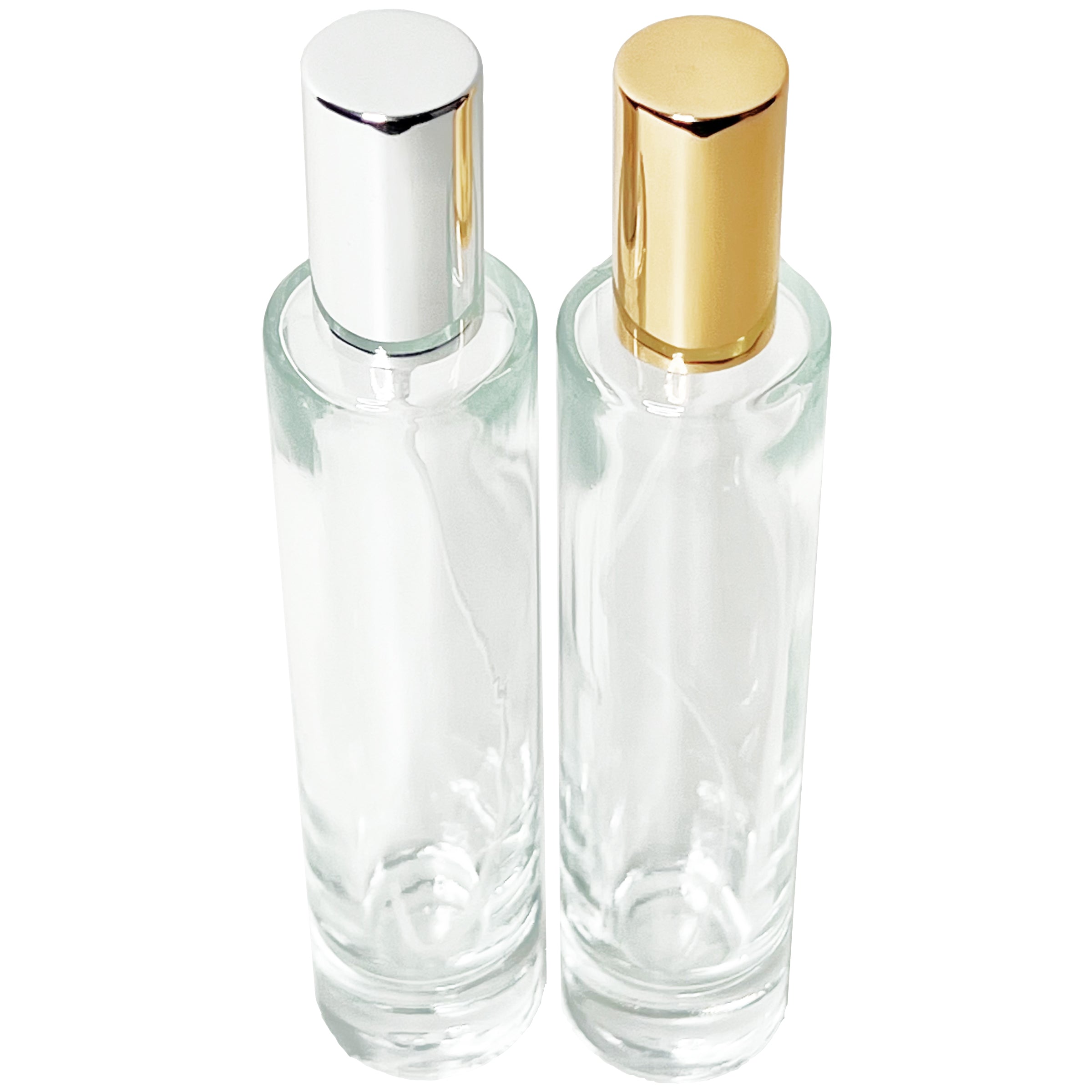 50ml 1.7oz thick tall cylinder glass perfume spray bottles