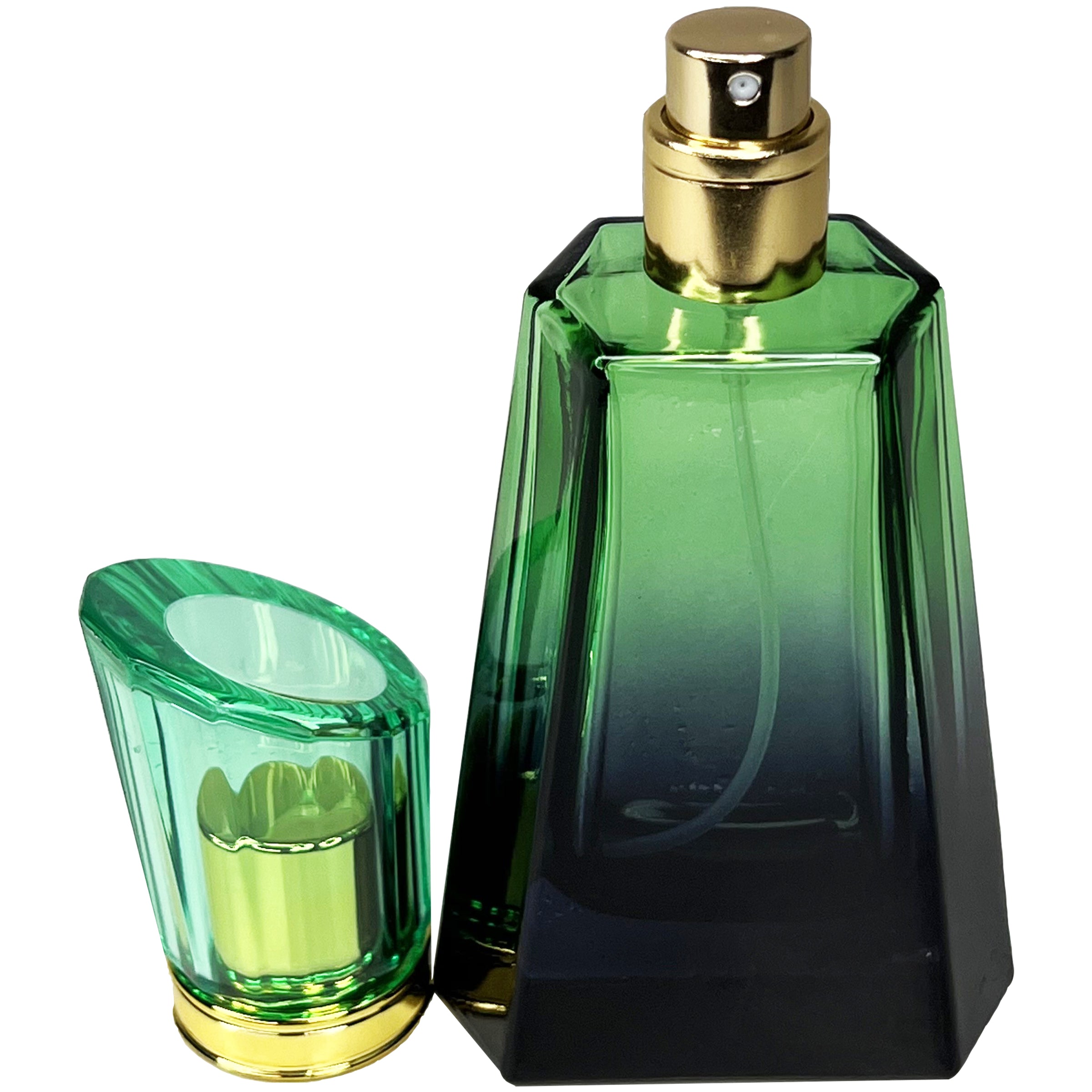 50ml 1.7oz 6 colors burj gradient black glass perfume bottles