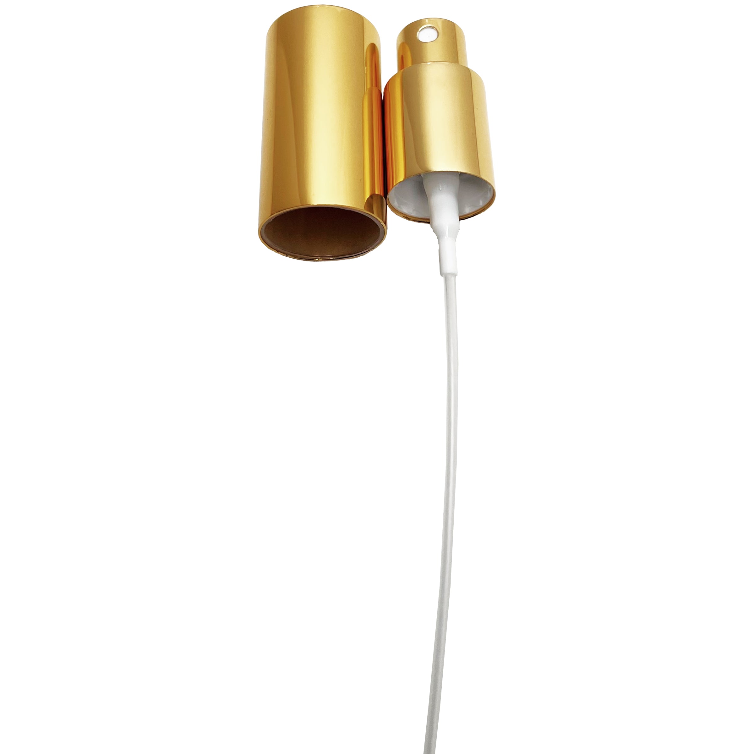 18/415 fine mist screw on pump sprayers metallic aluminum