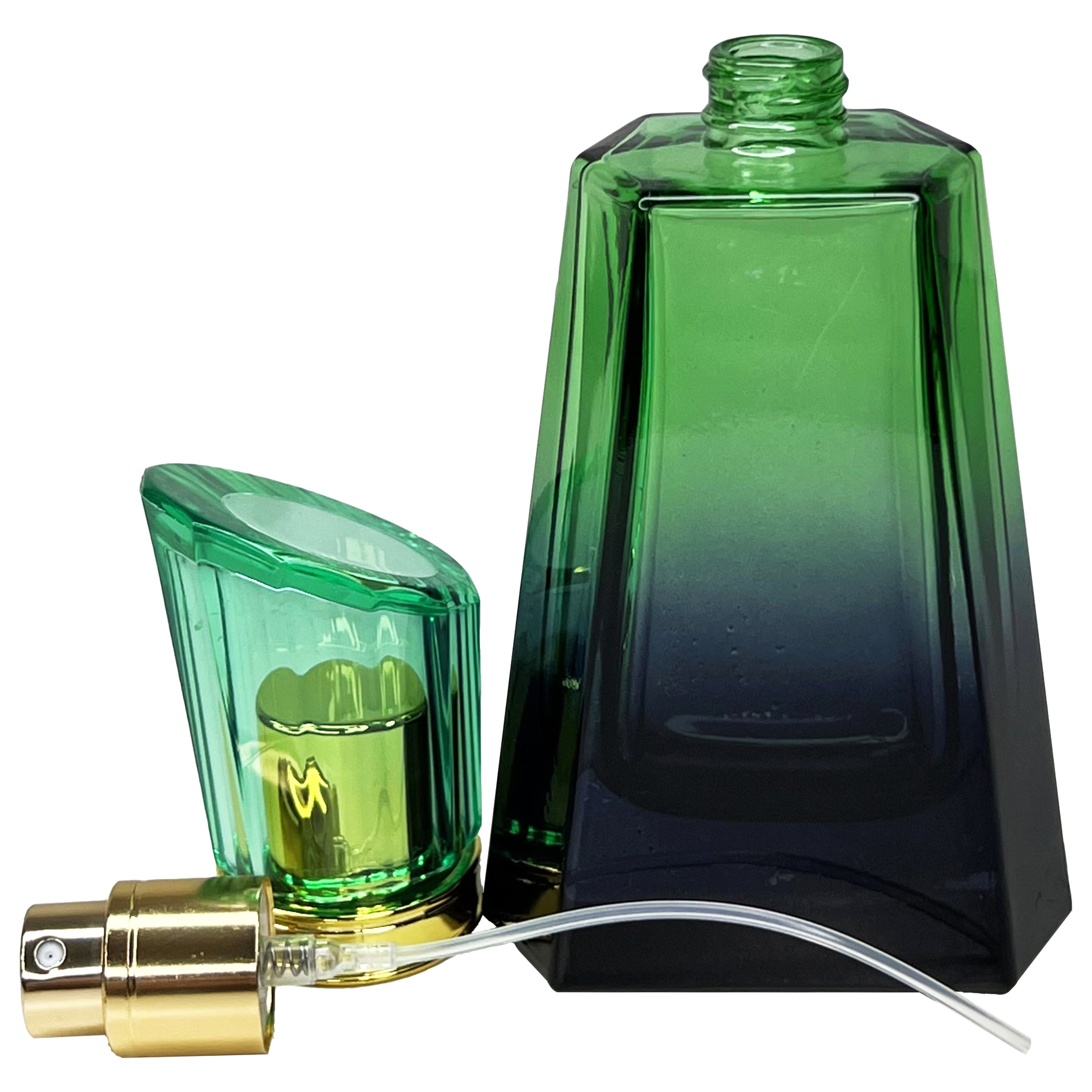 50ml 1.7oz 6 colors burj gradient black glass perfume bottles