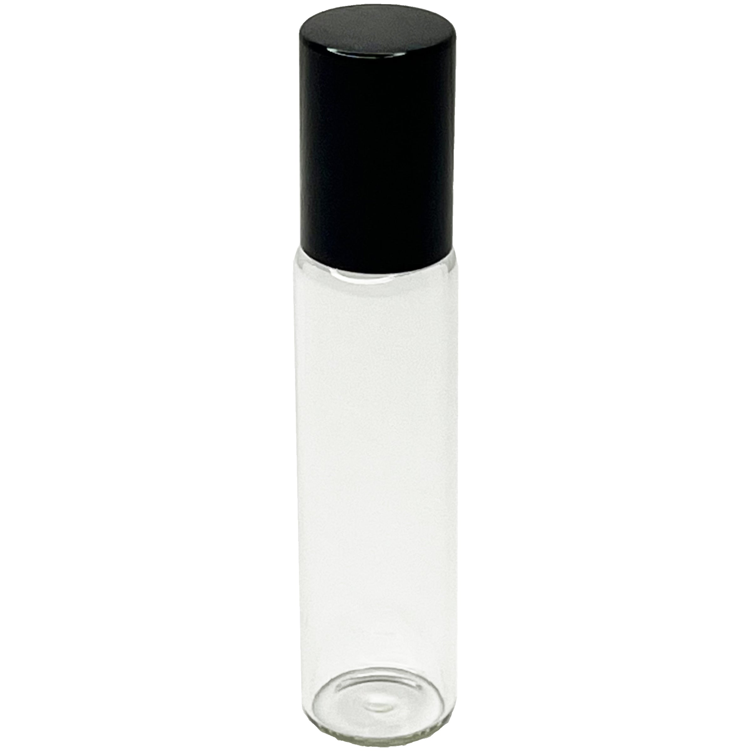 10ml 1/3 oz glass tube stainless steel roller bottles silver gold black