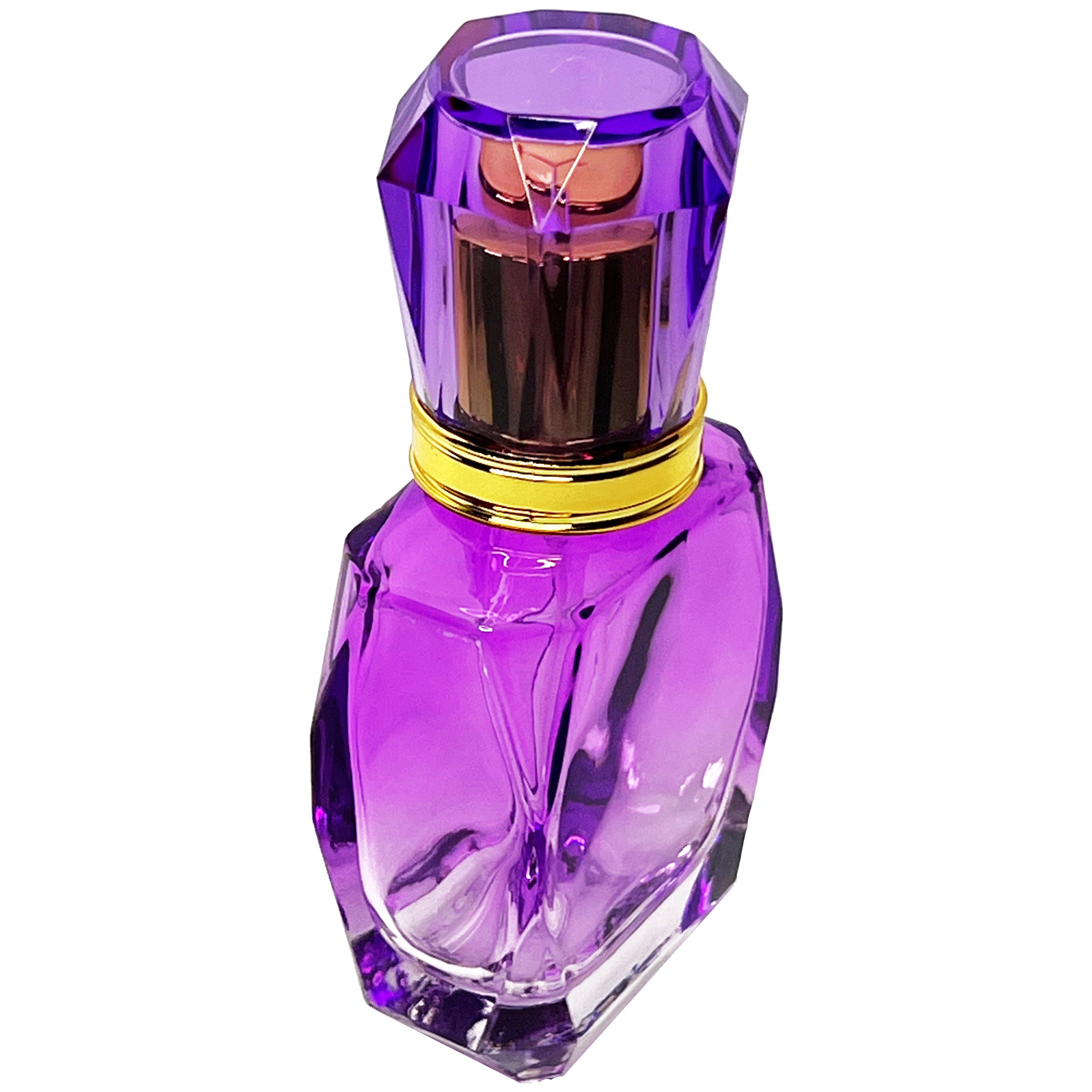 40ml 1.3oz vintage gradient colored glass diamond perfume spray bottles