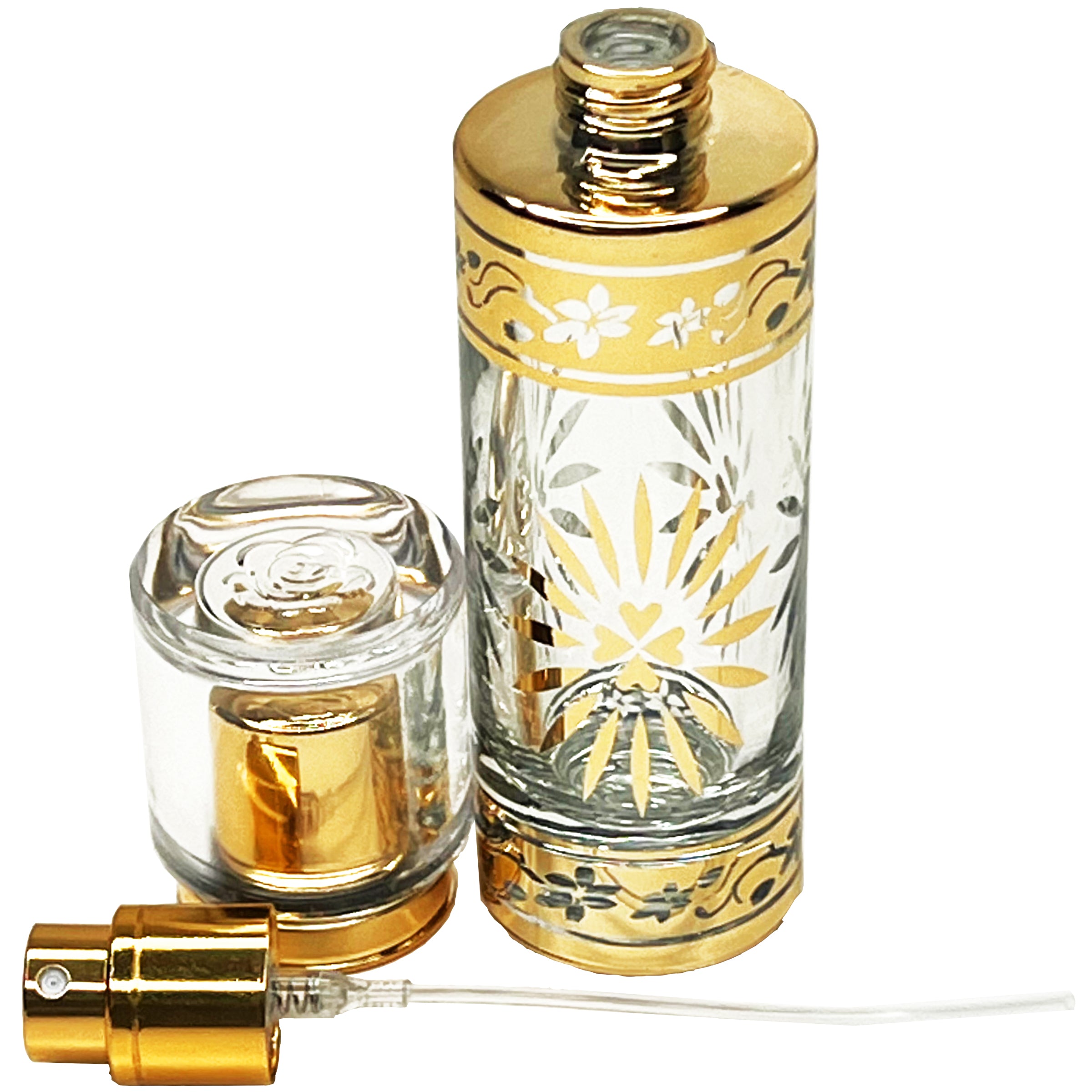 30ml 1oz oriental gold rose lid