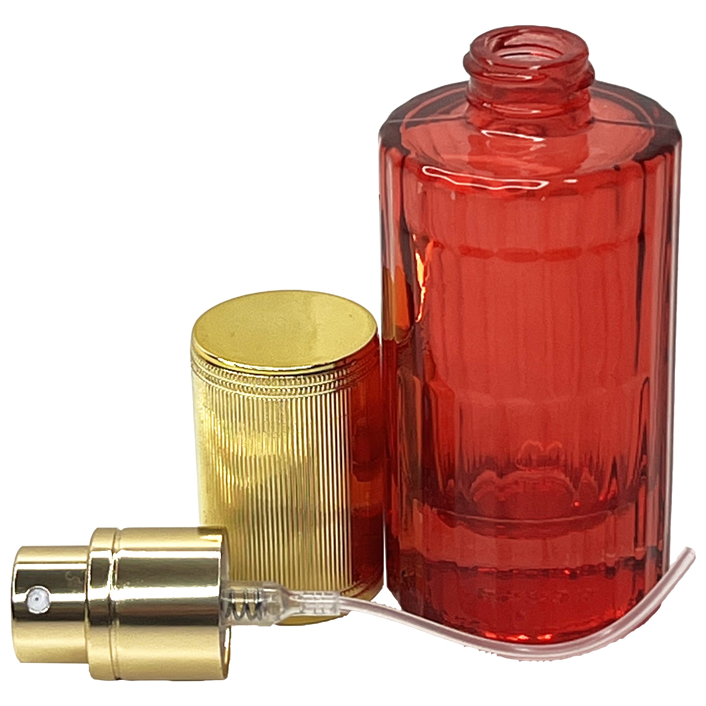 20ml 0.67oz 6 colors glass cylinder perfume spray bottles