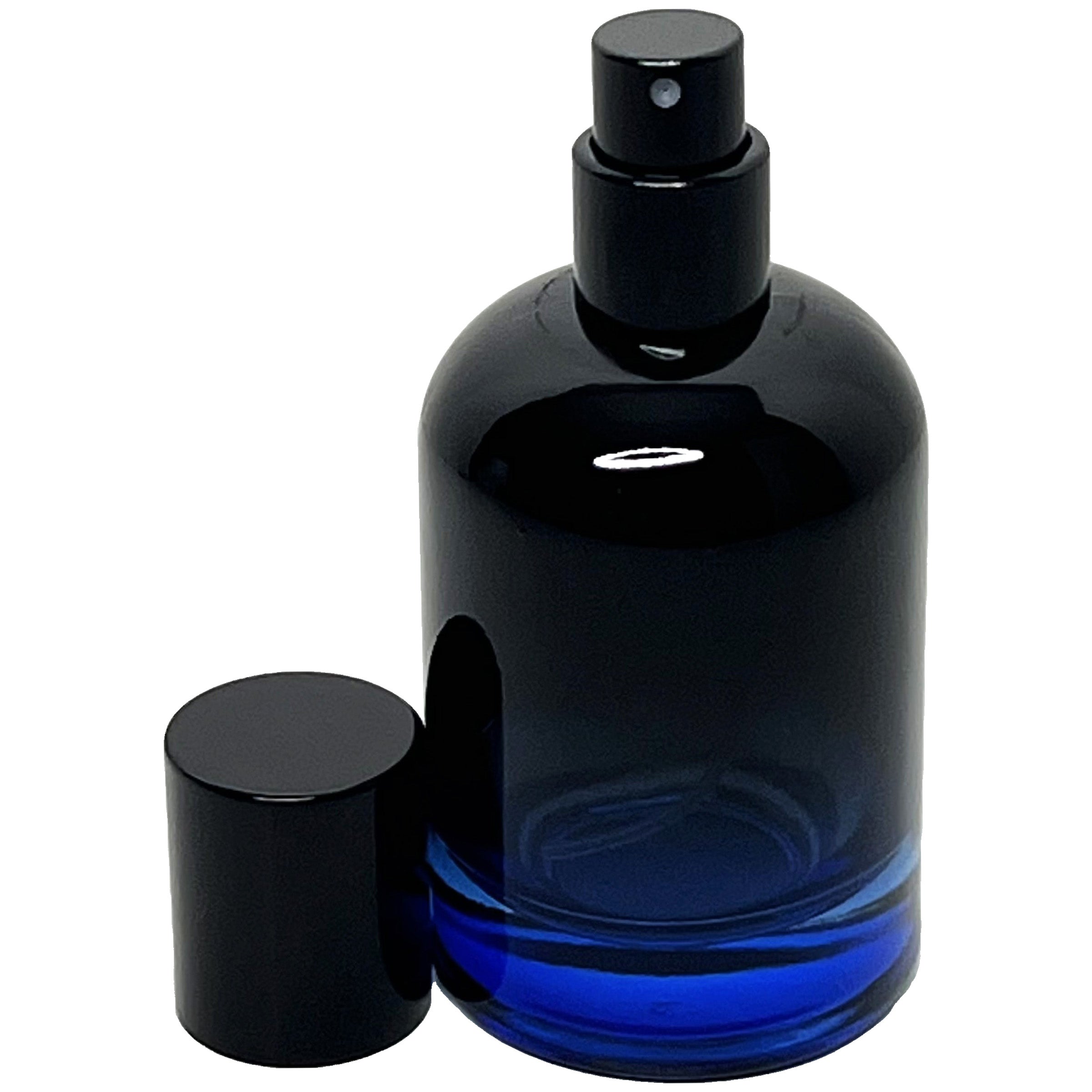 50ml 1.7oz Boston Round 6 colors Gradient Black perfume spray bottles