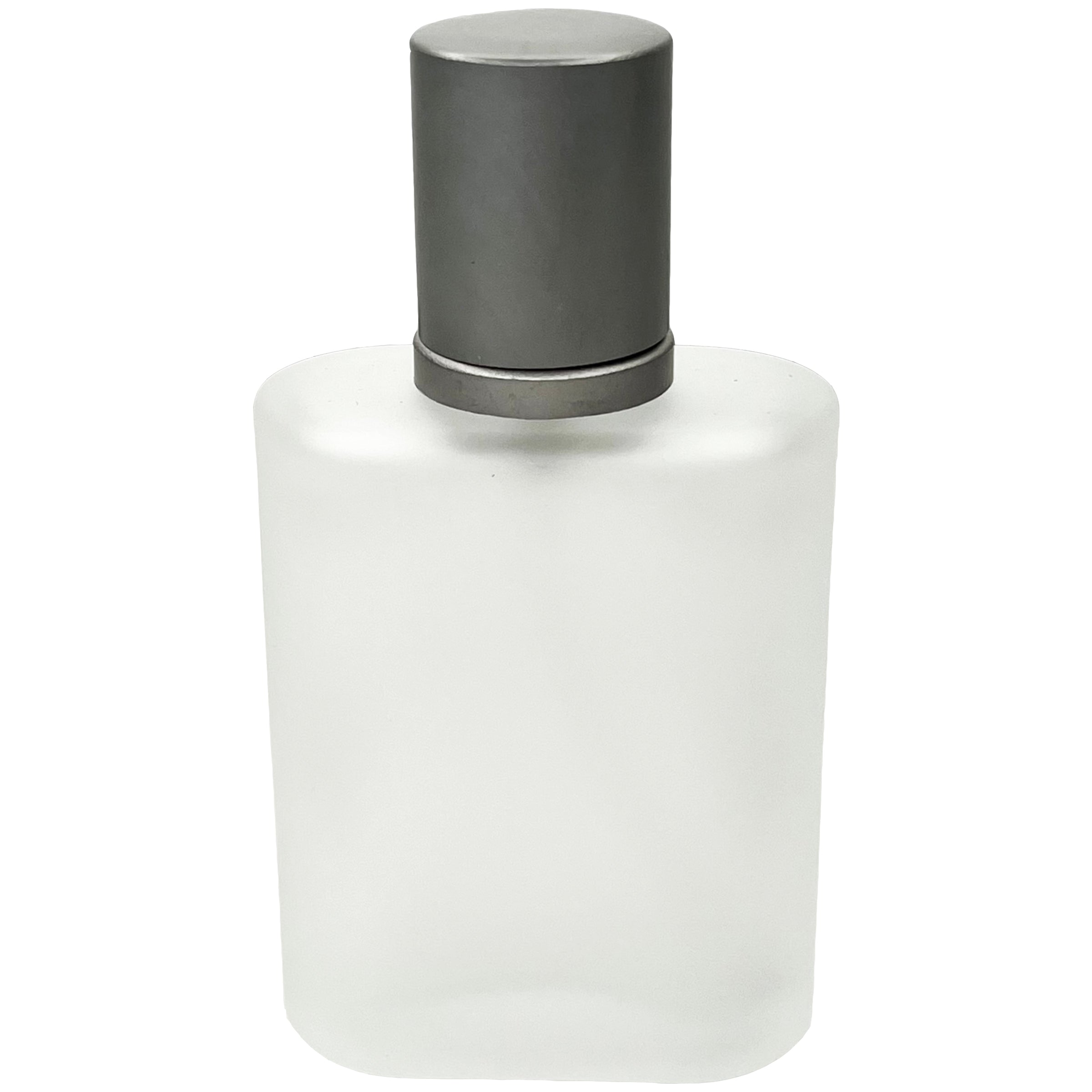 30ml 1oz frosted glass bottle matte silver atomizer