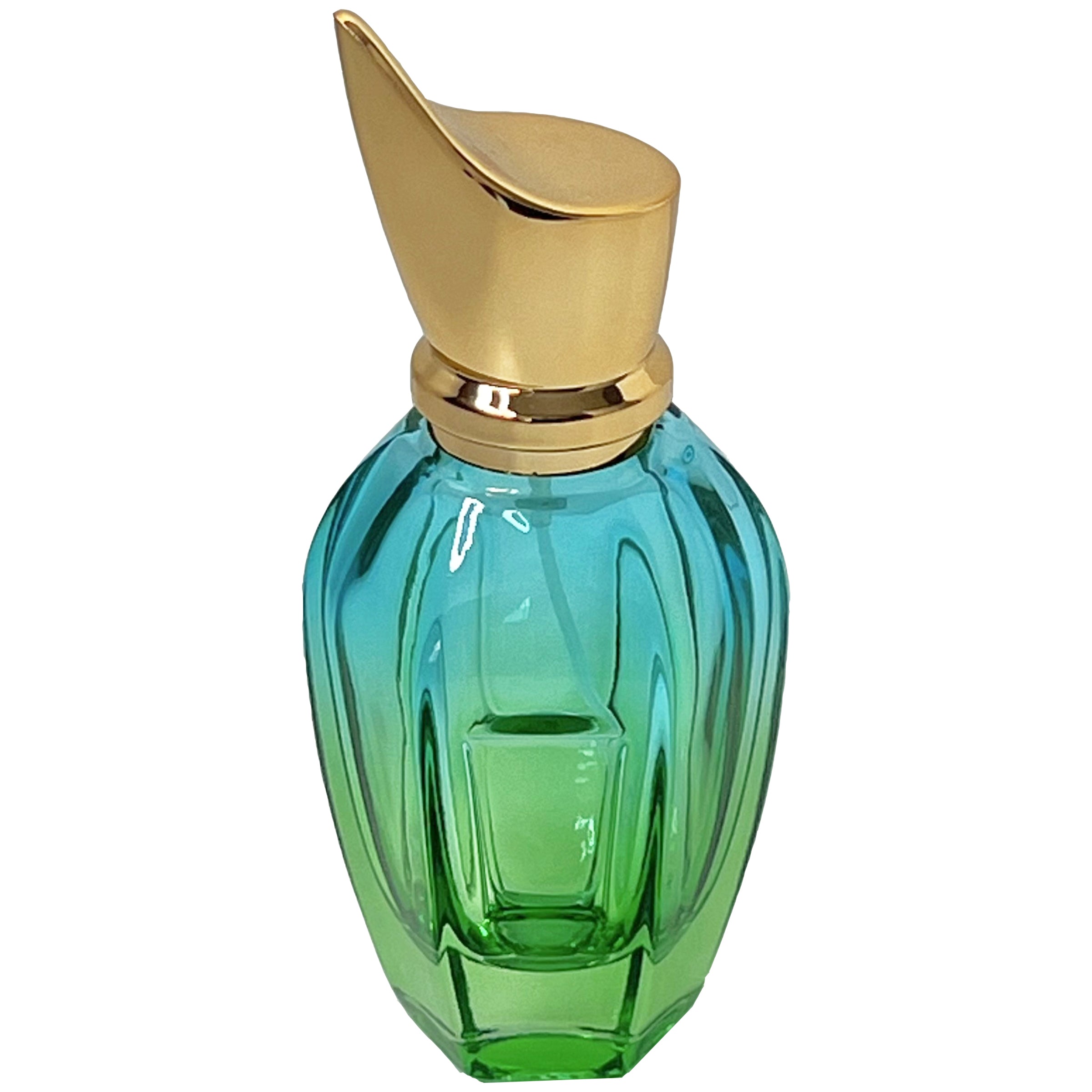 50ml 1.7oz bicolor gradient vase glass perfume spray bottles