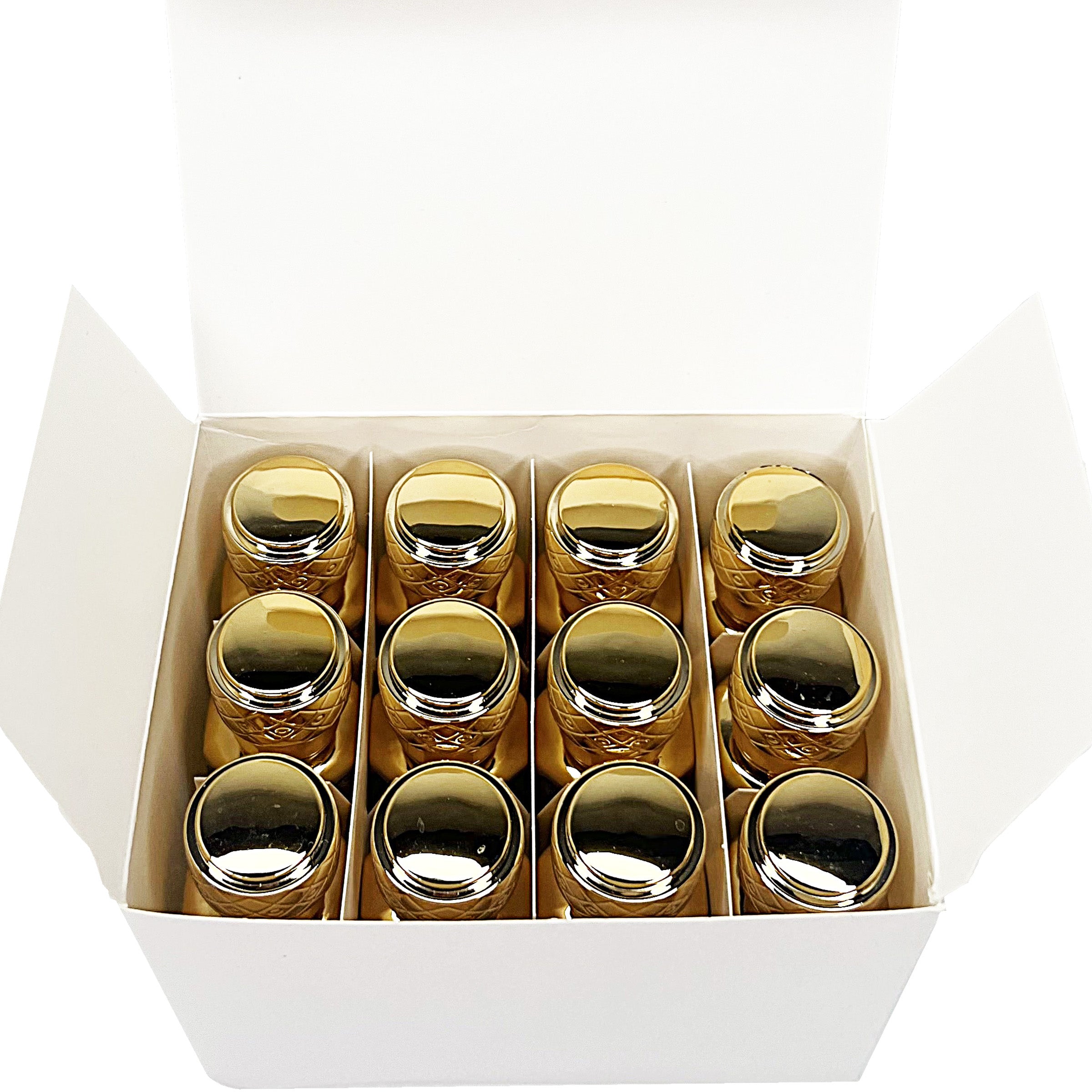 12ml attar glass dipstick essential oil oud thick UV Gold glass bottles